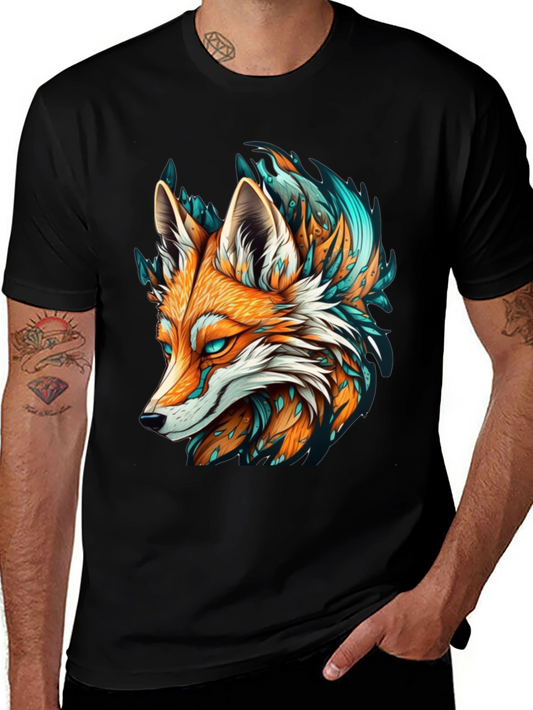 Fox Graphic Tee - Black T-Shirt Cool Design