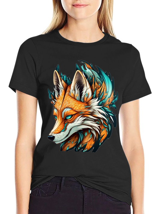 Fox Graphic Tee - Black T-Shirt Cool Design