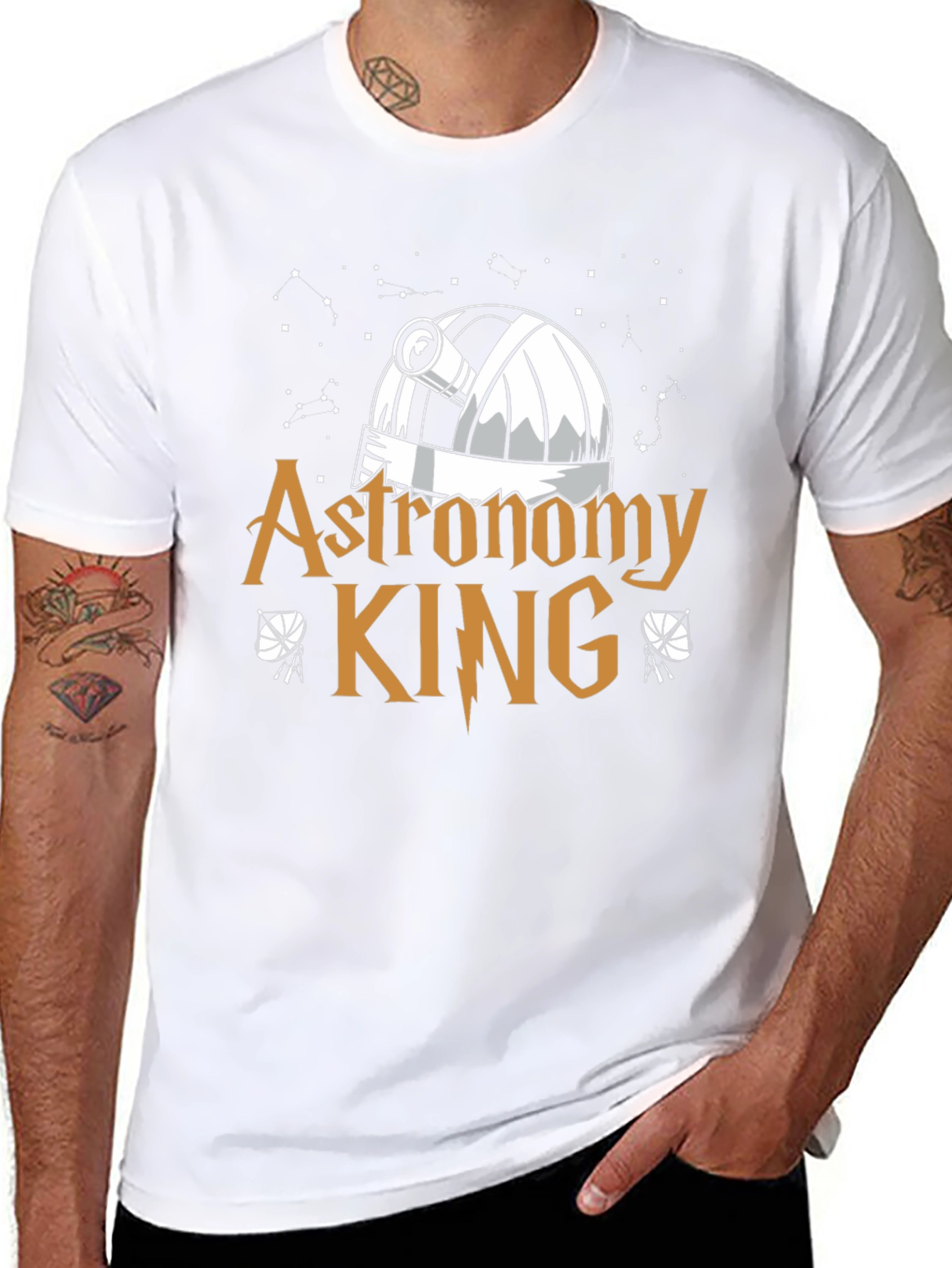 Astronomy King Black T-Shirt