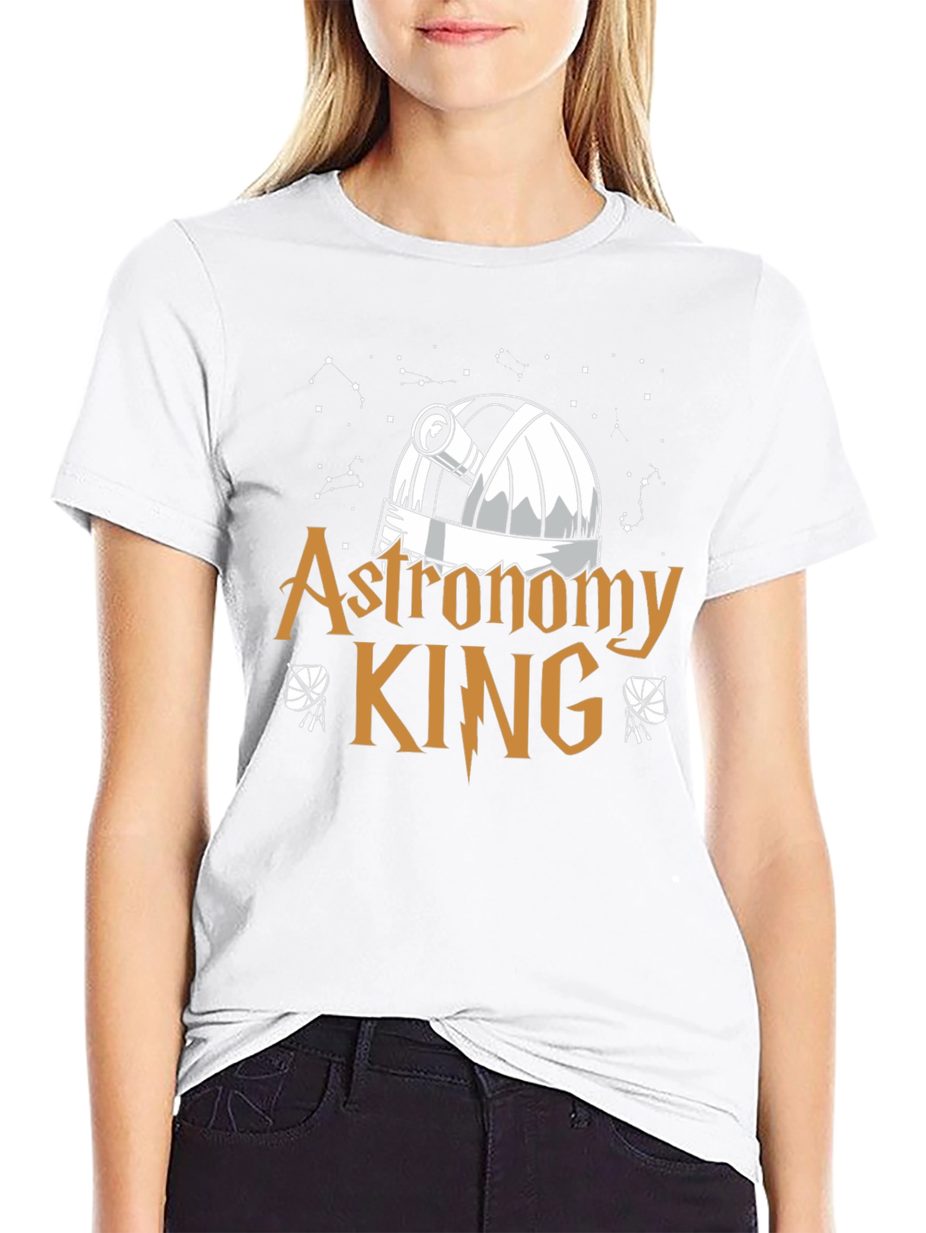 Astronomy King Black T-Shirt