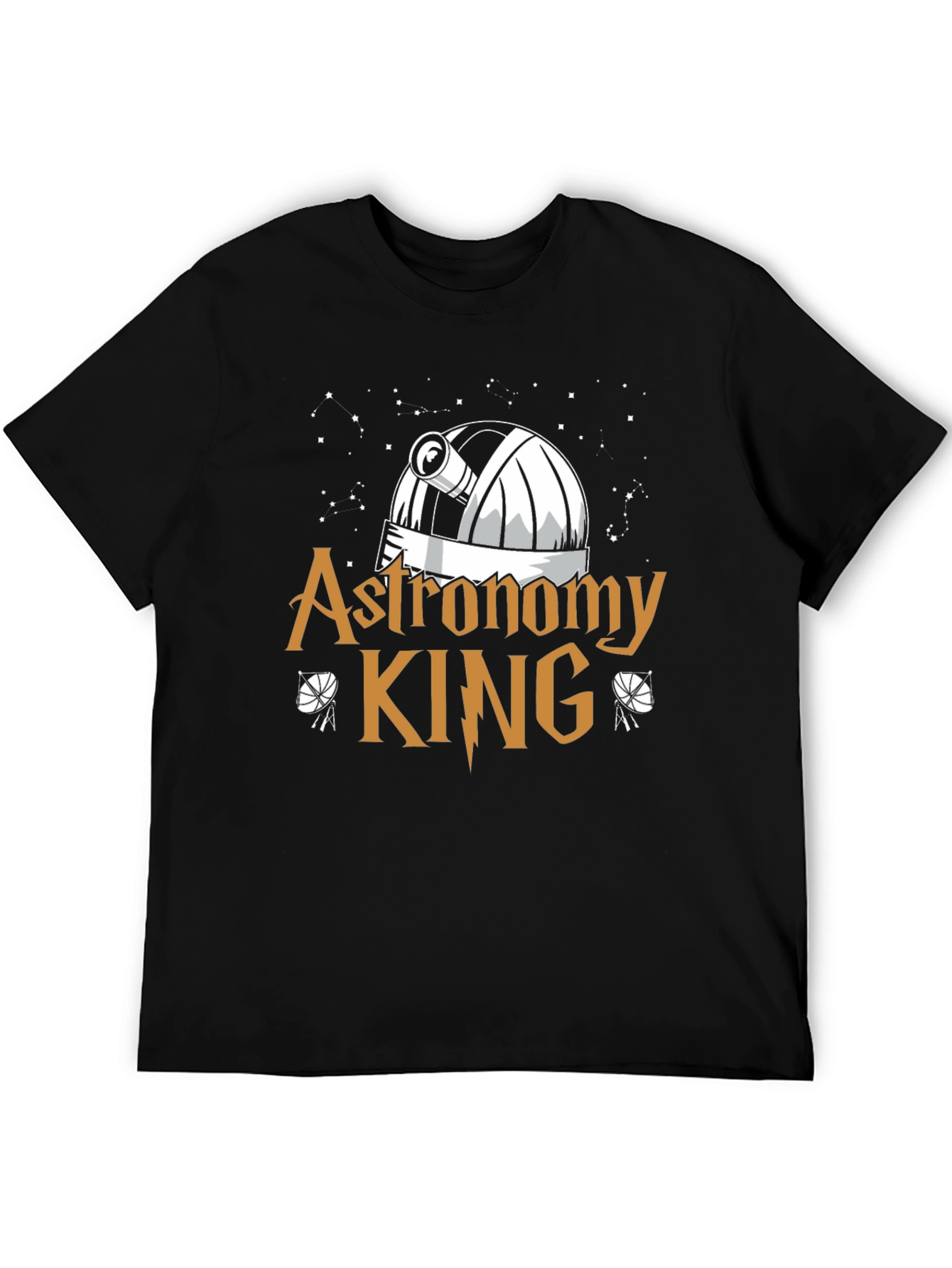 Astronomy King Black T-Shirt