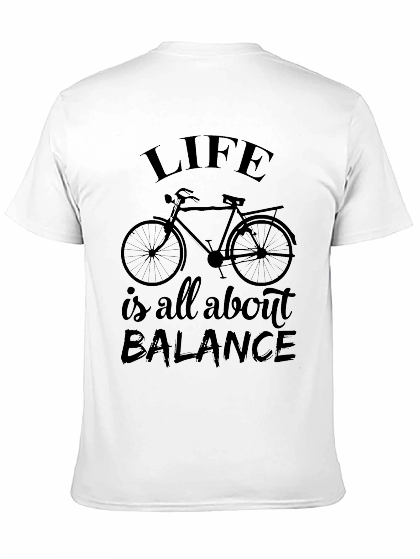 Life is Balance T-Shirt - Bicycle Design