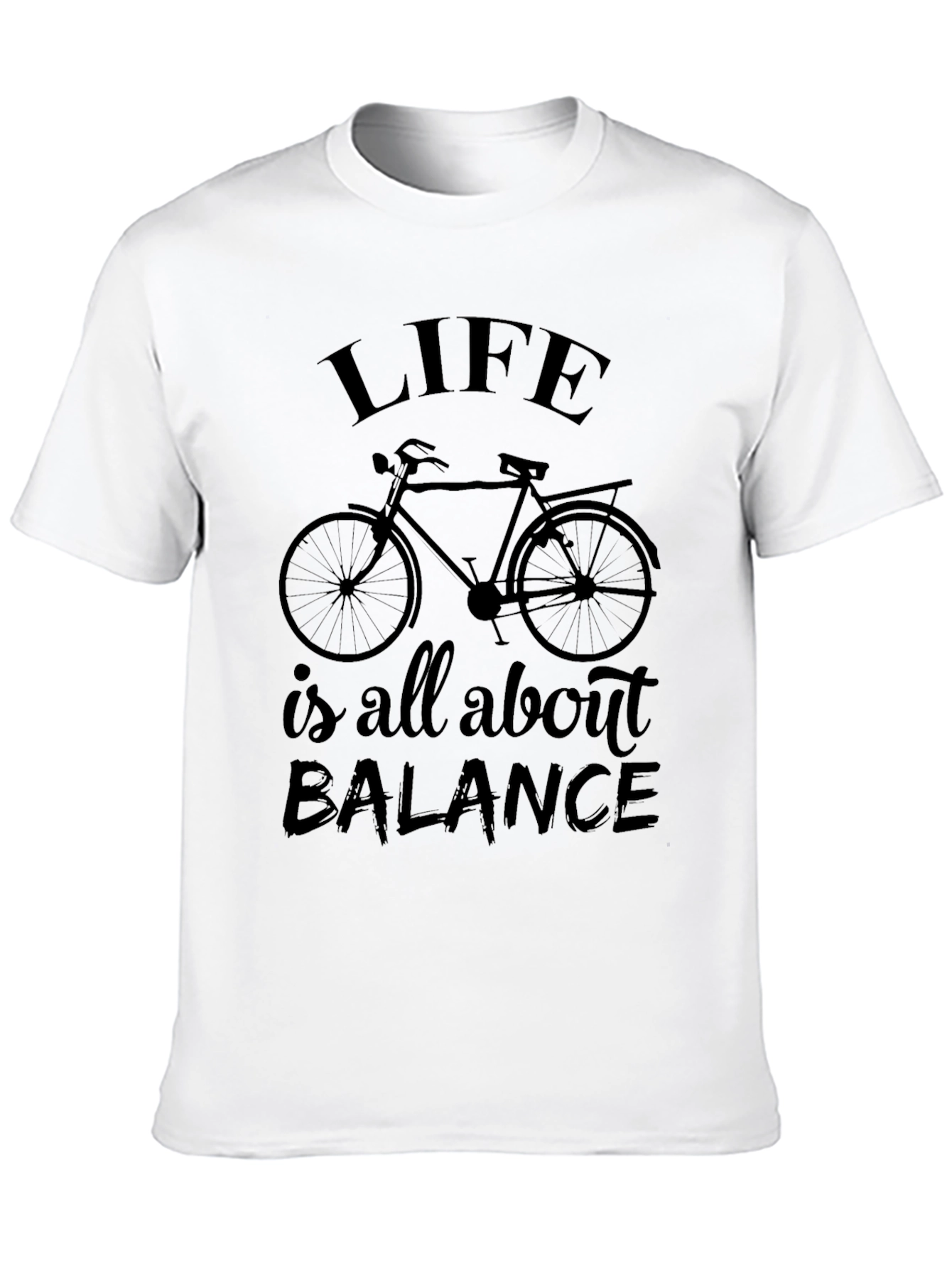 Life is Balance T-Shirt - Bicycle Design