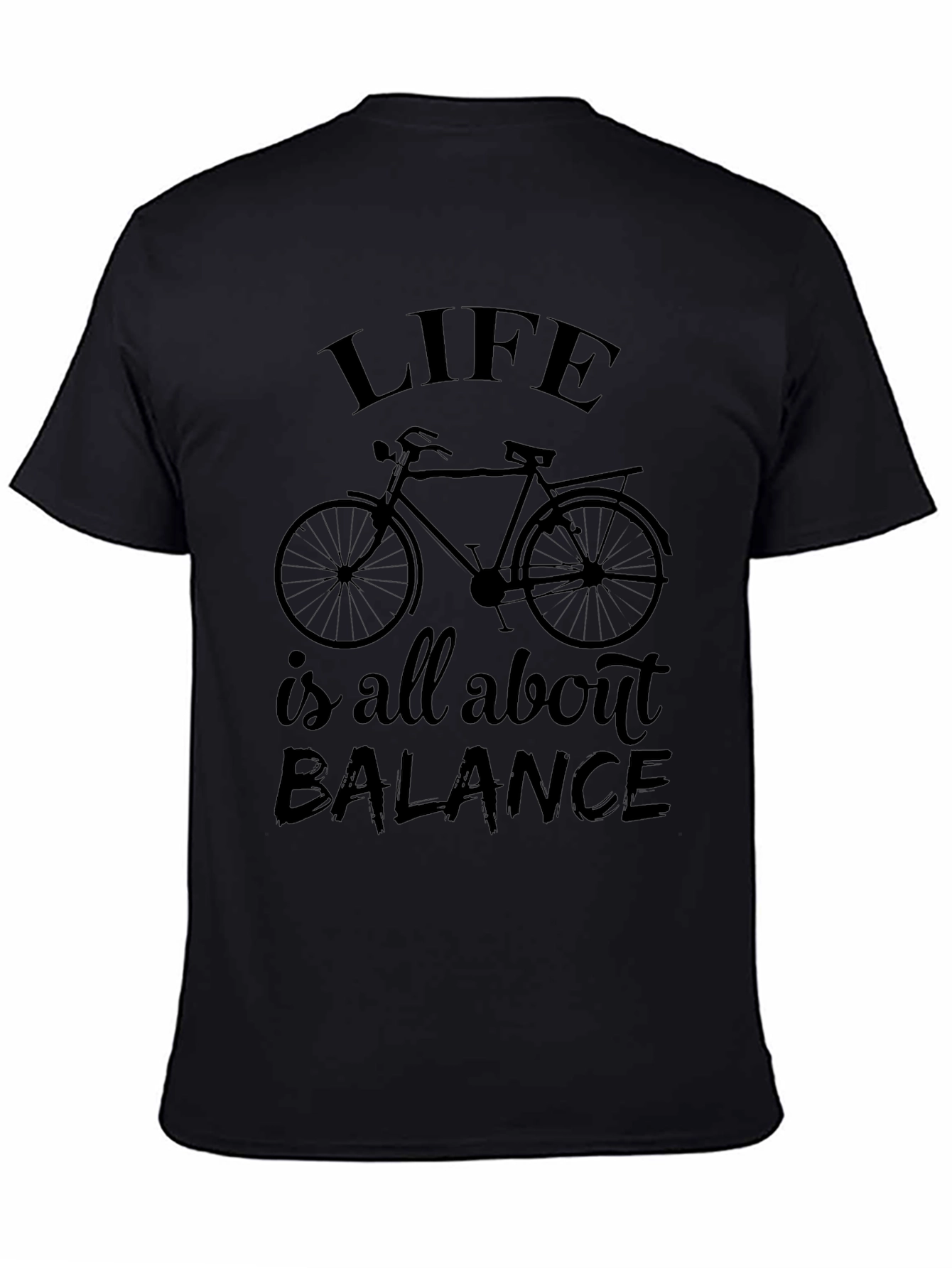 Life is Balance T-Shirt - Bicycle Design