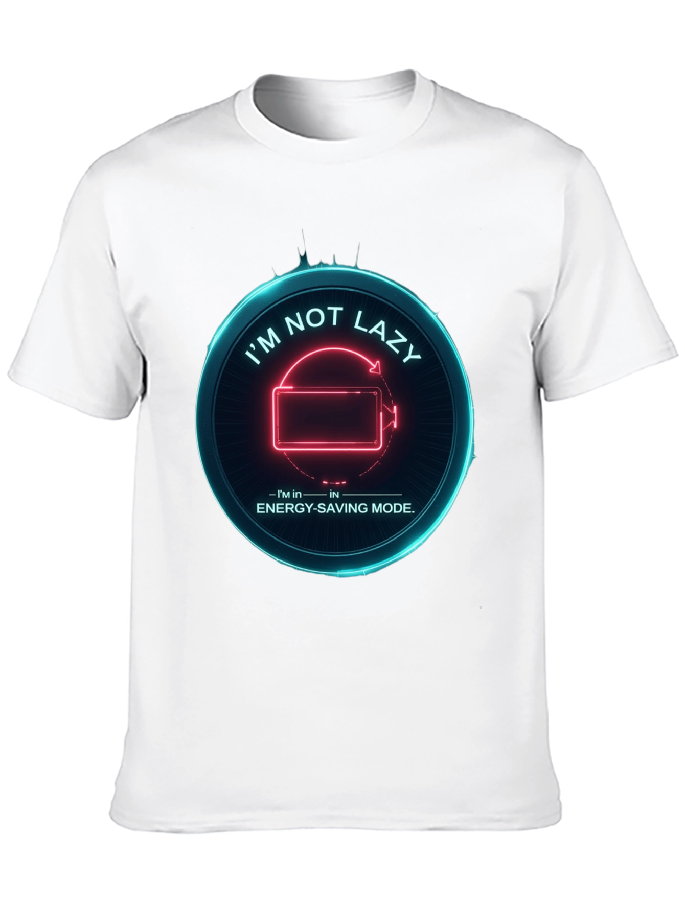 Funny Energy Saving Mode Graphic Tee