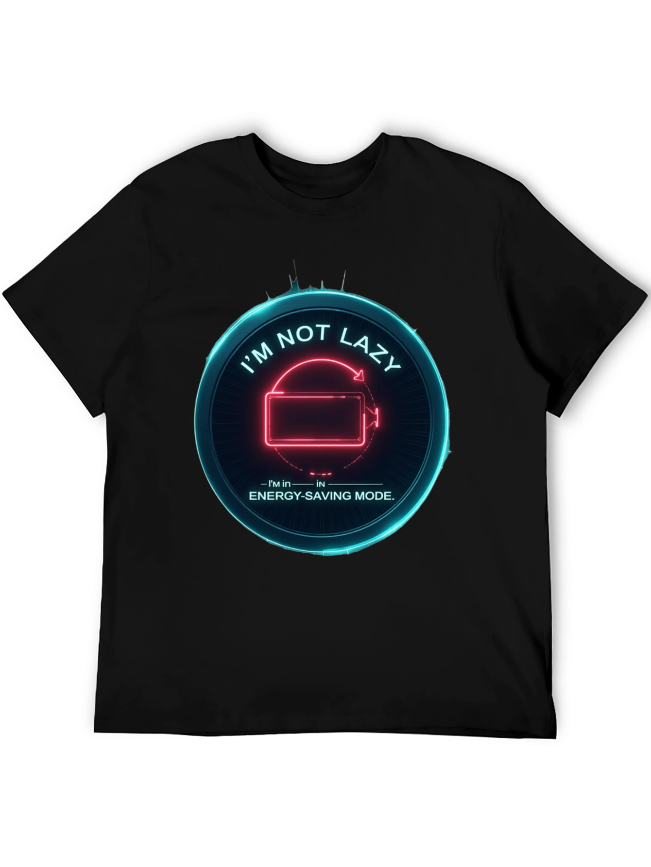 Funny Energy Saving Mode Graphic Tee