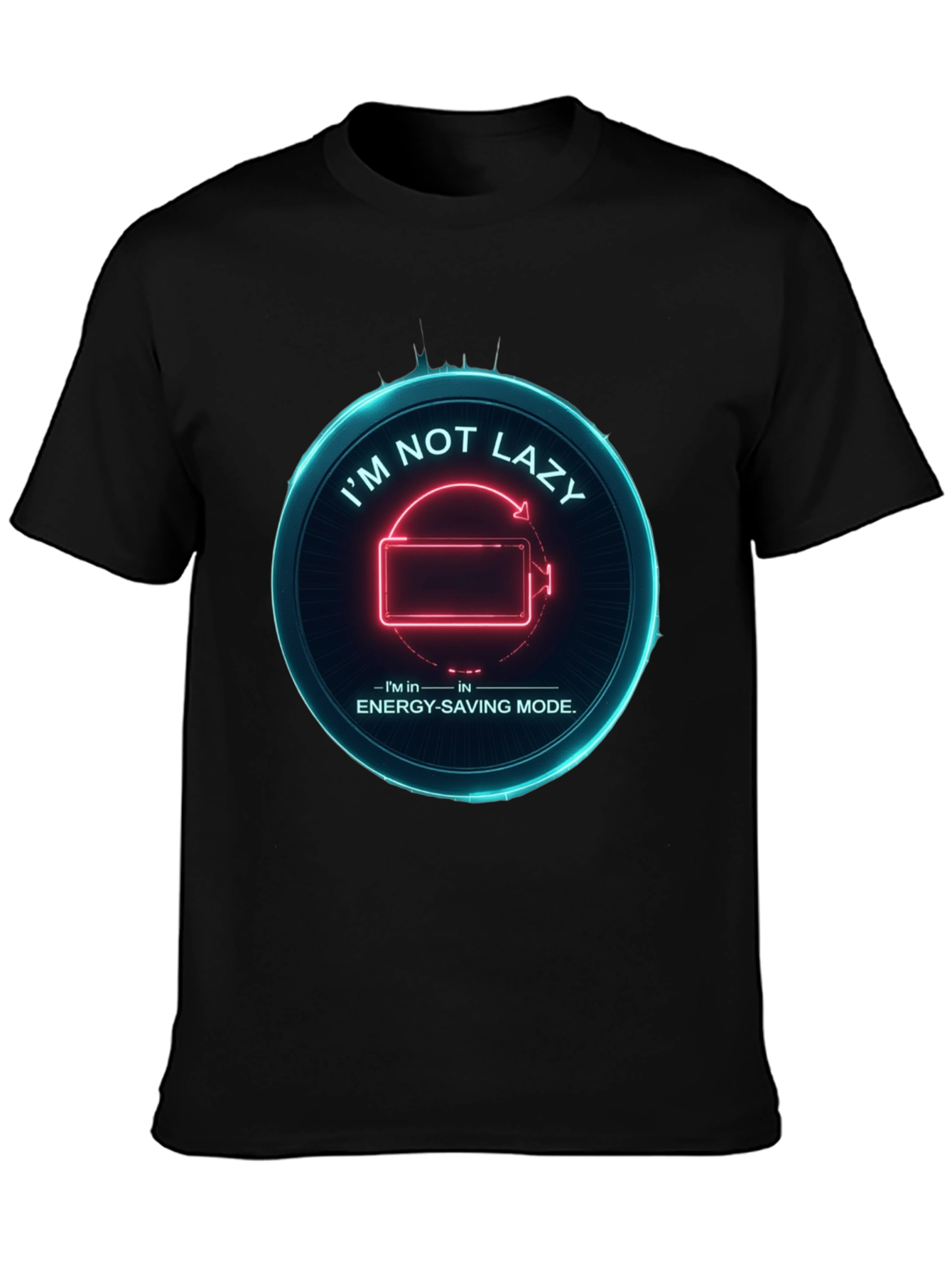 Funny Energy Saving Mode Graphic Tee