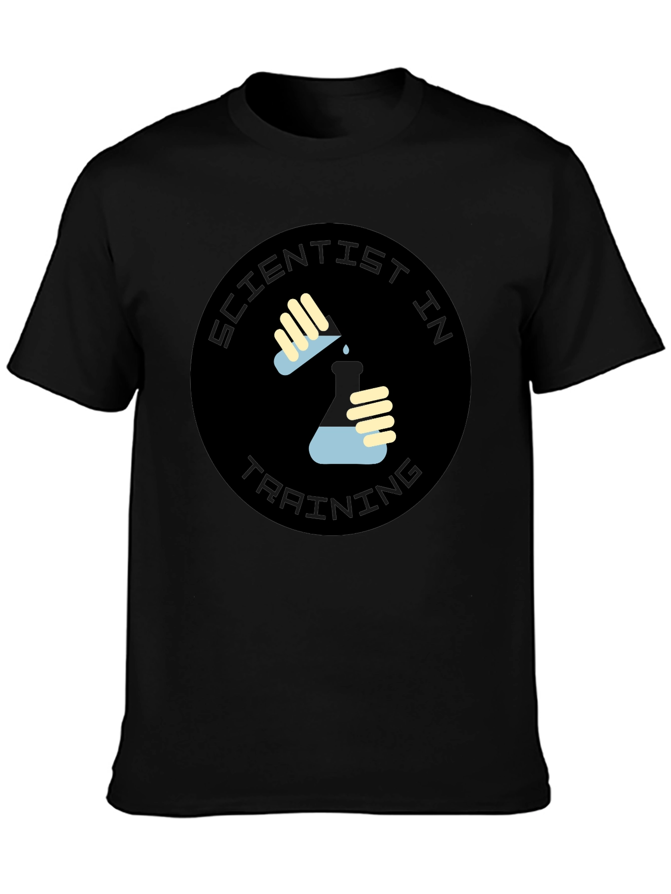 Scientist in Training Graphic Black T-Shirt
