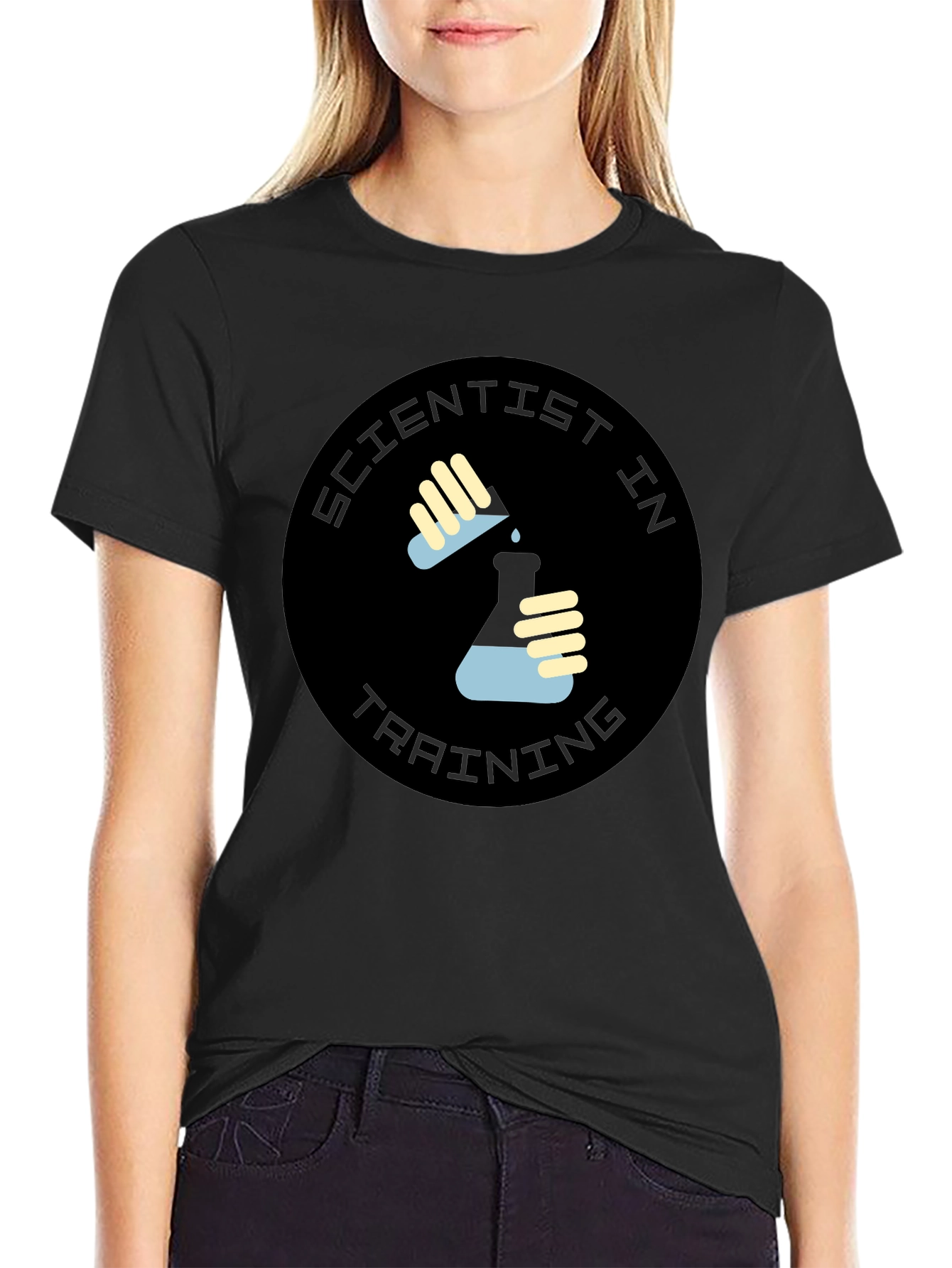 Scientist in Training Graphic Black T-Shirt