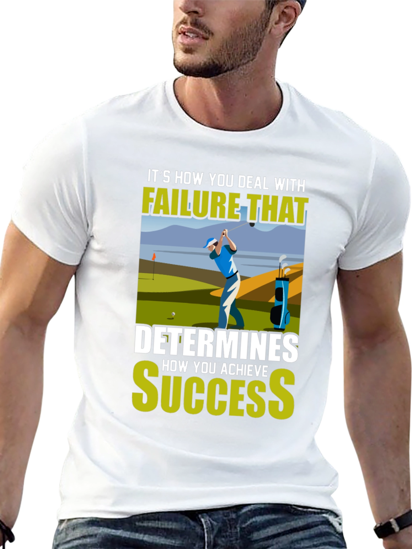 Golf Failure & Success T-Shirt - Motivational Design