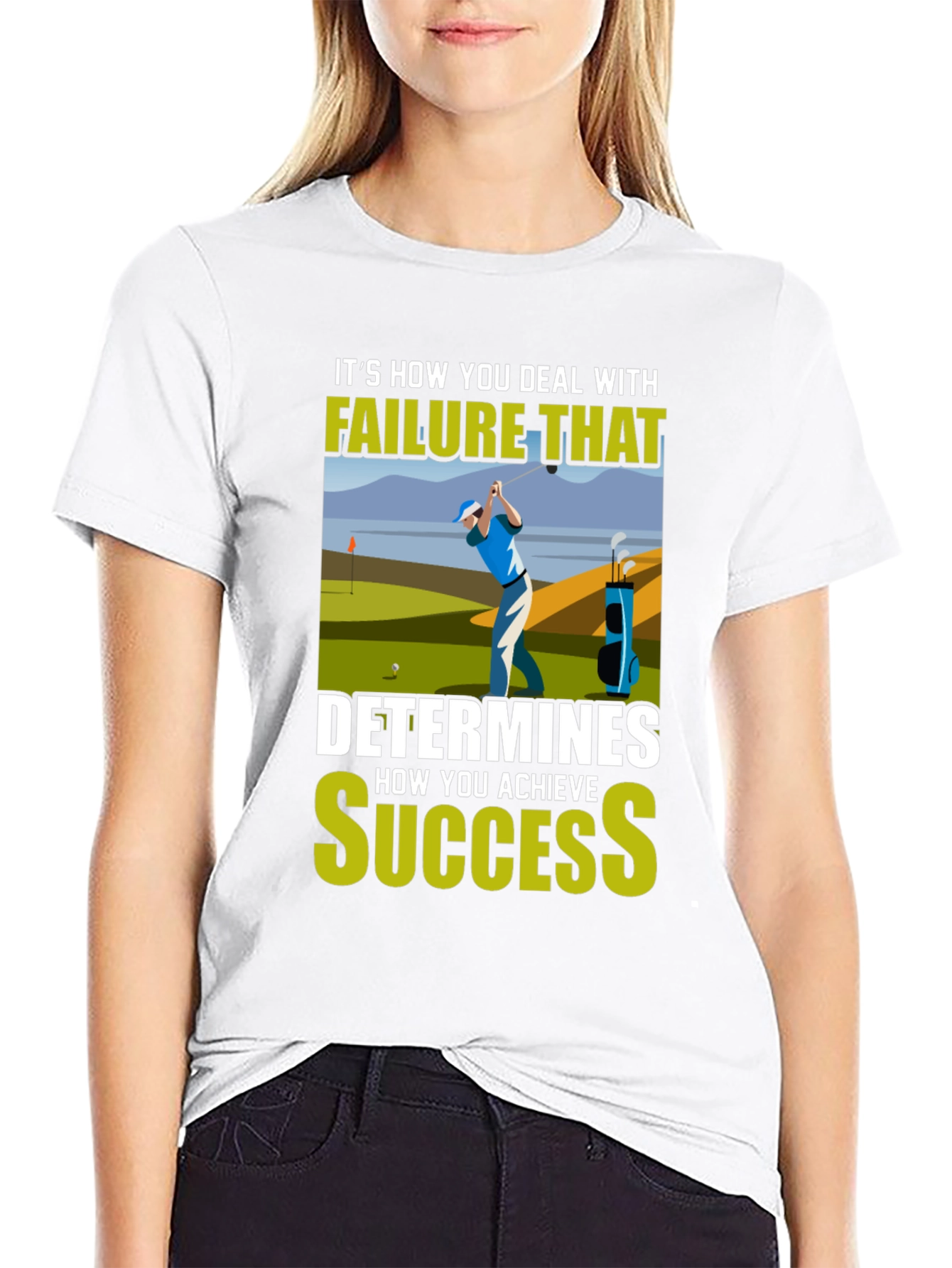 Golf Failure & Success T-Shirt - Motivational Design