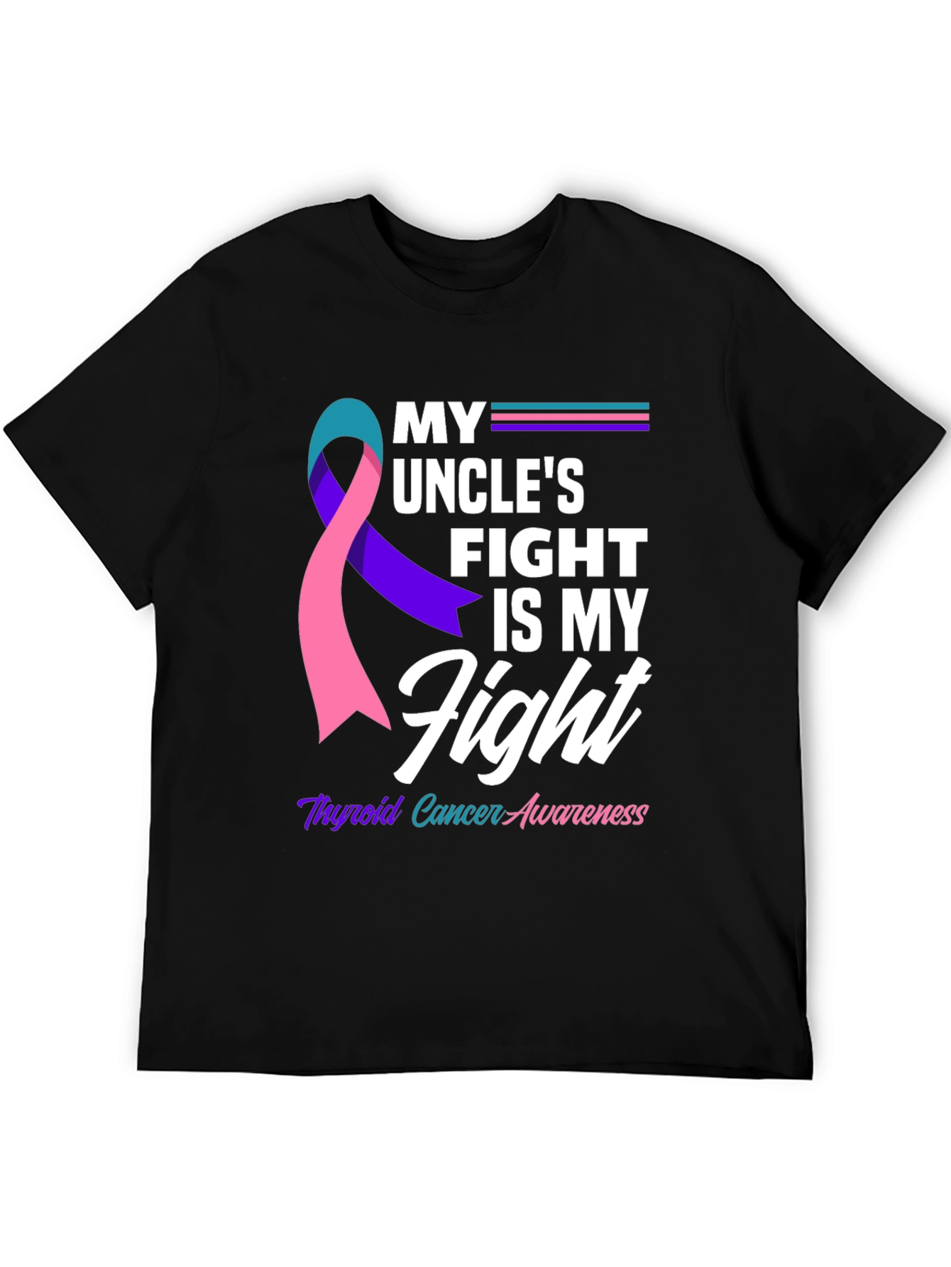 Thyroid Cancer Awareness T-Shirt - My Uncles Fight