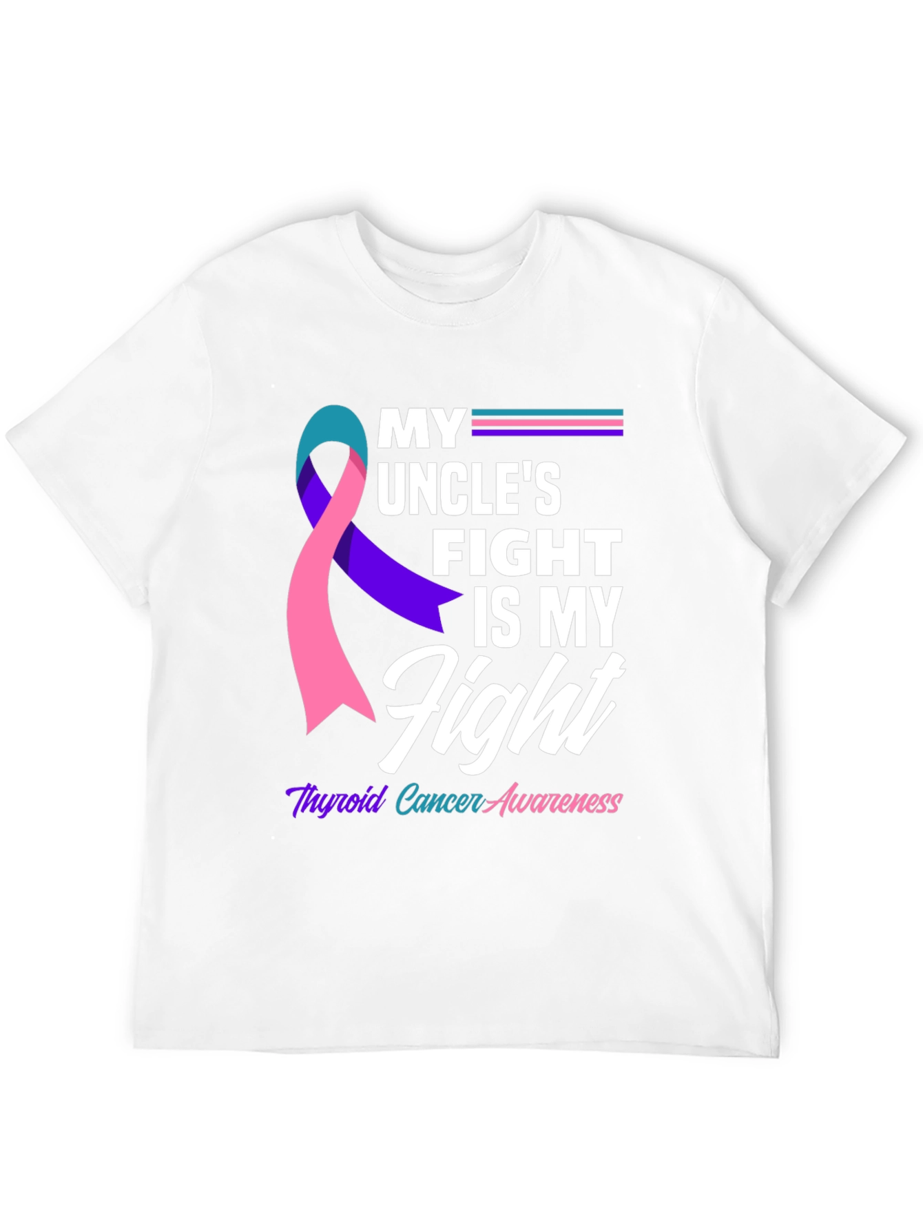 Thyroid Cancer Awareness T-Shirt - My Uncles Fight