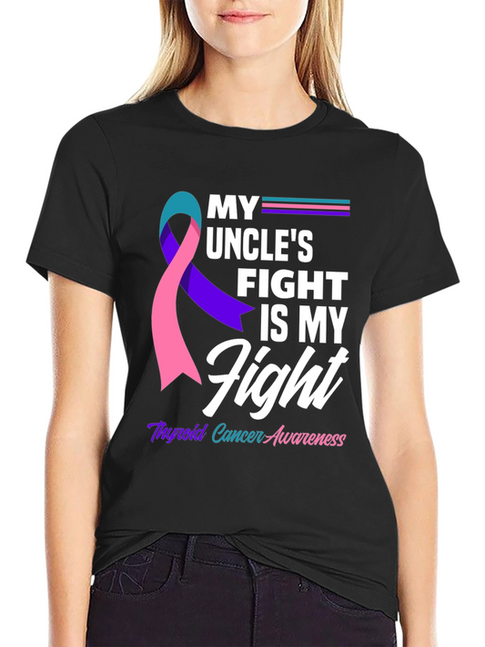 Thyroid Cancer Awareness T-Shirt - My Uncles Fight