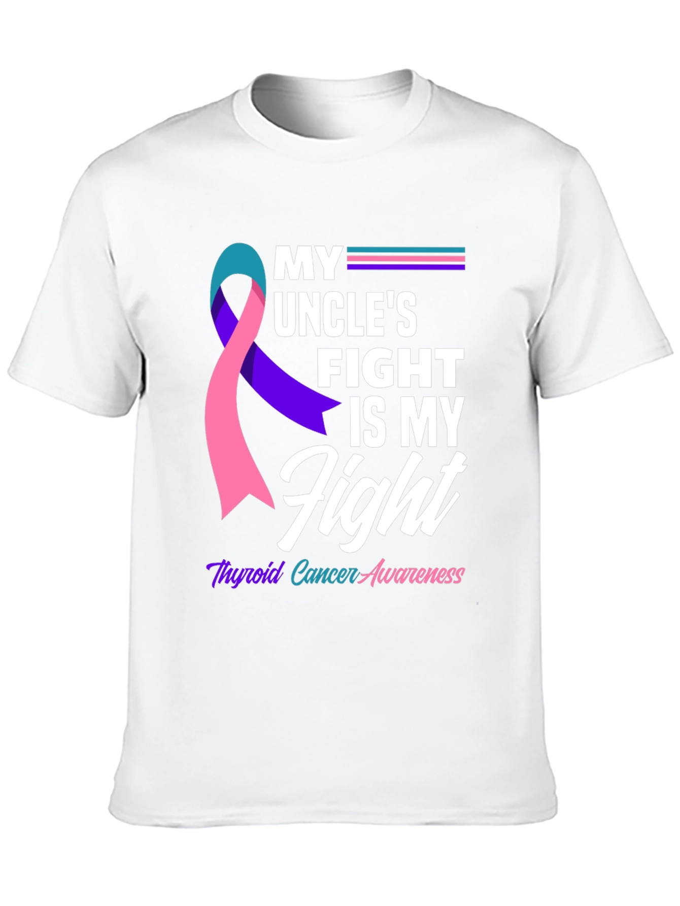 Thyroid Cancer Awareness T-Shirt - My Uncles Fight