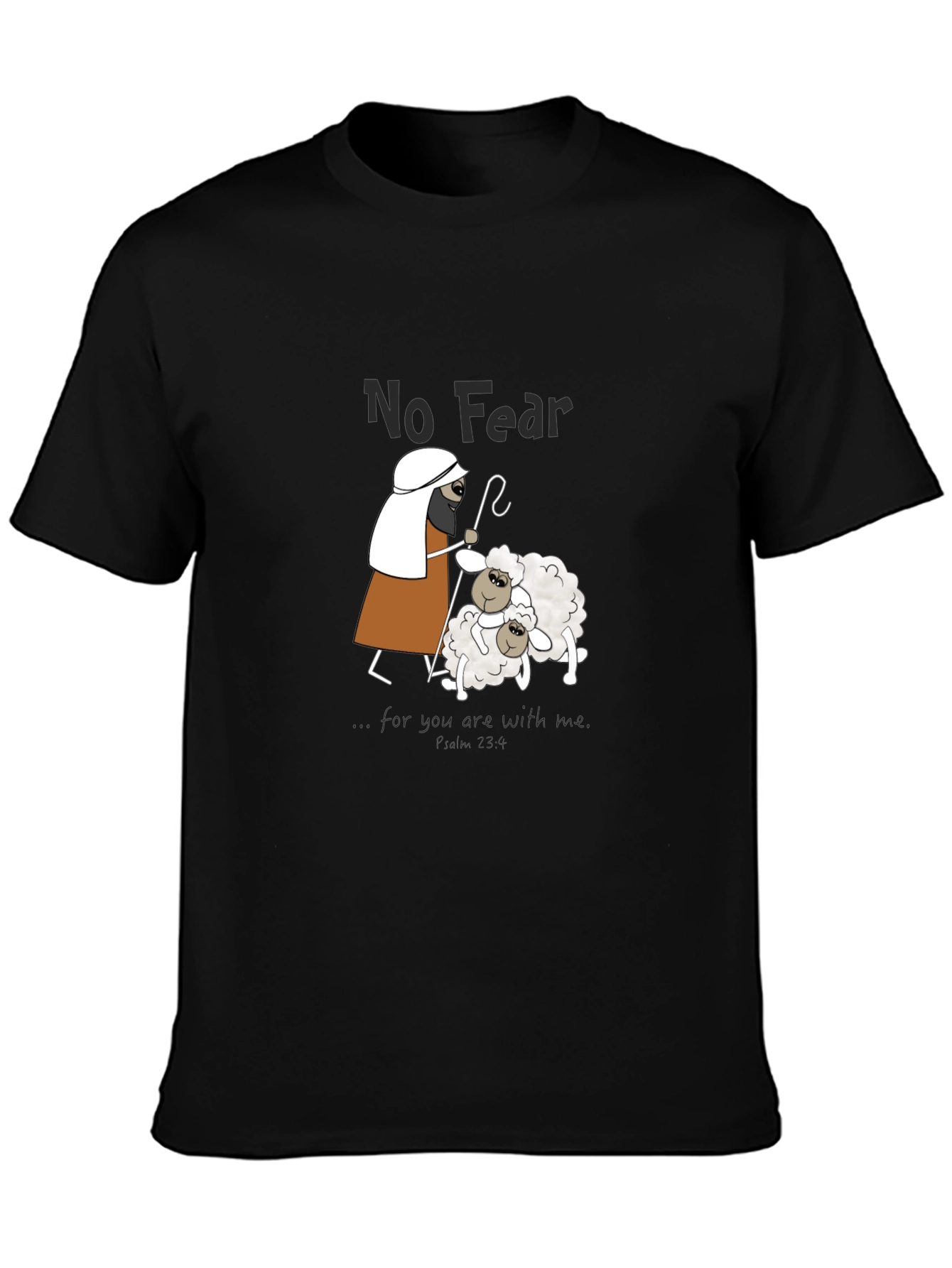 No Fear Sheep Graphic Tee - Black