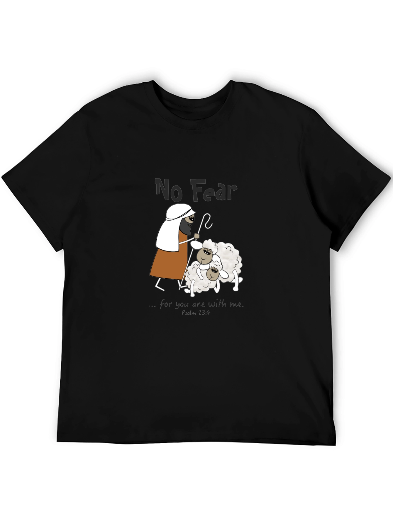 No Fear Sheep Graphic Tee - Black