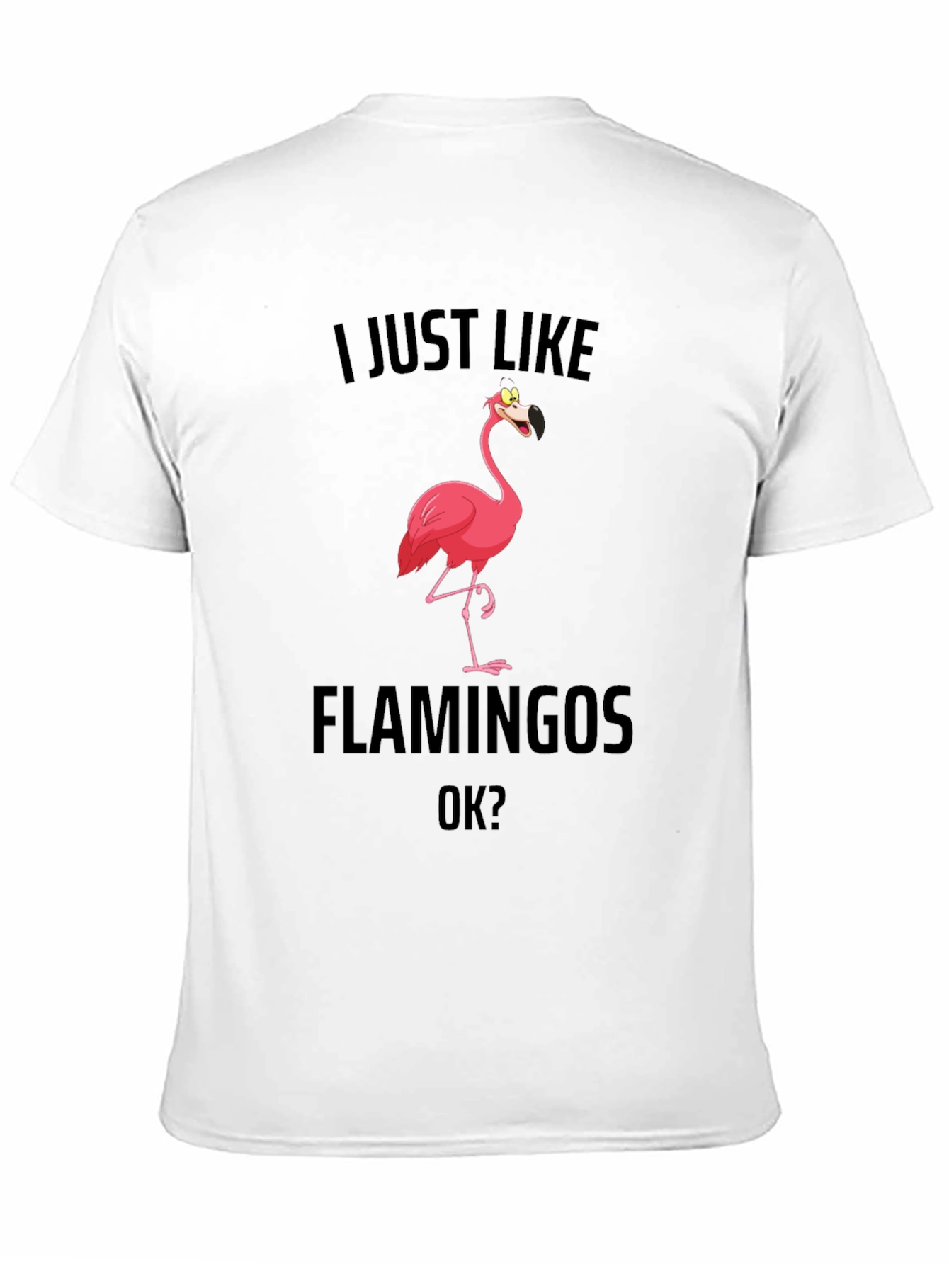 Funny Flamingo T-Shirt - I Just Like Flamingos OK?