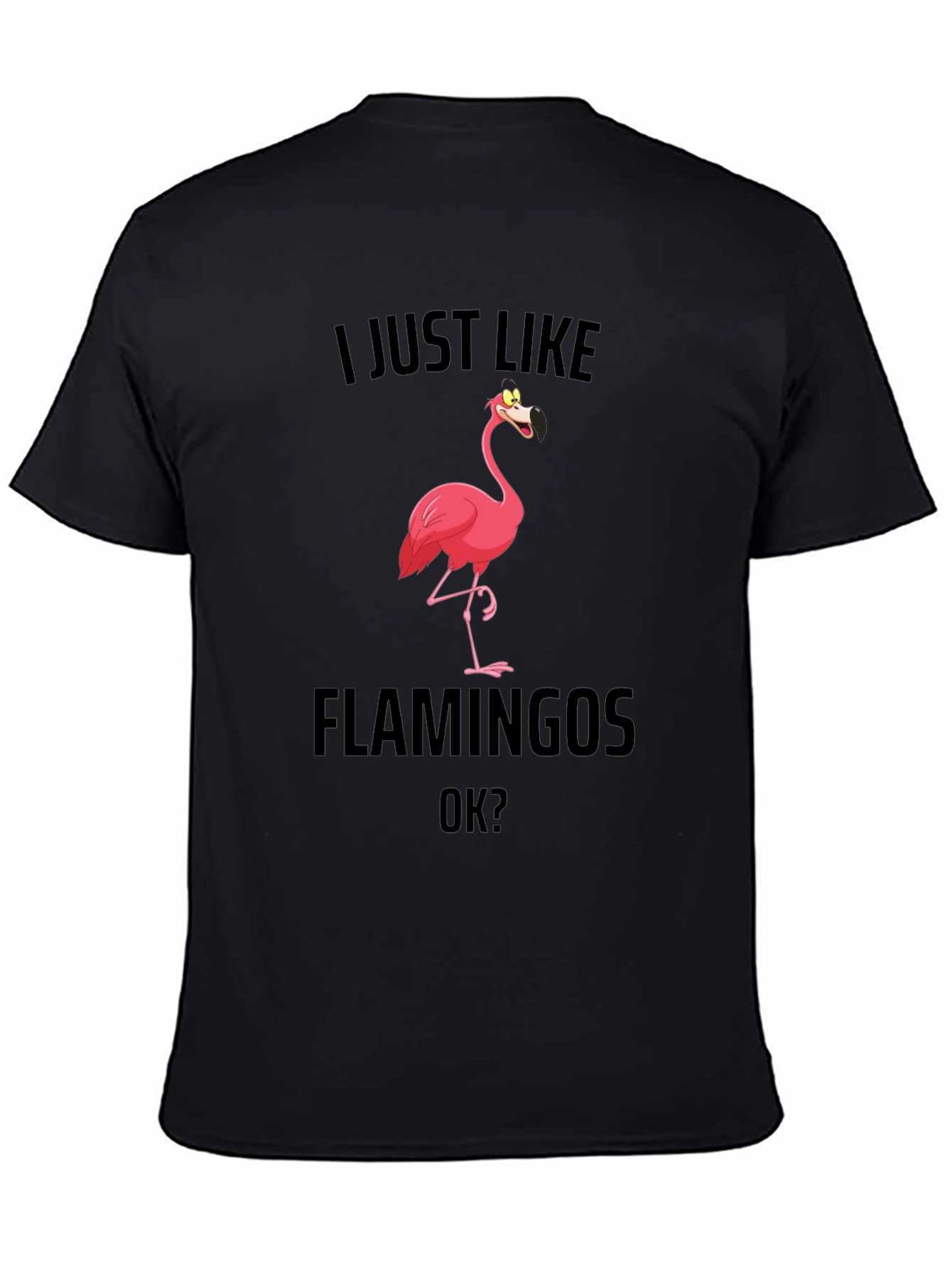 Funny Flamingo T-Shirt - I Just Like Flamingos OK?