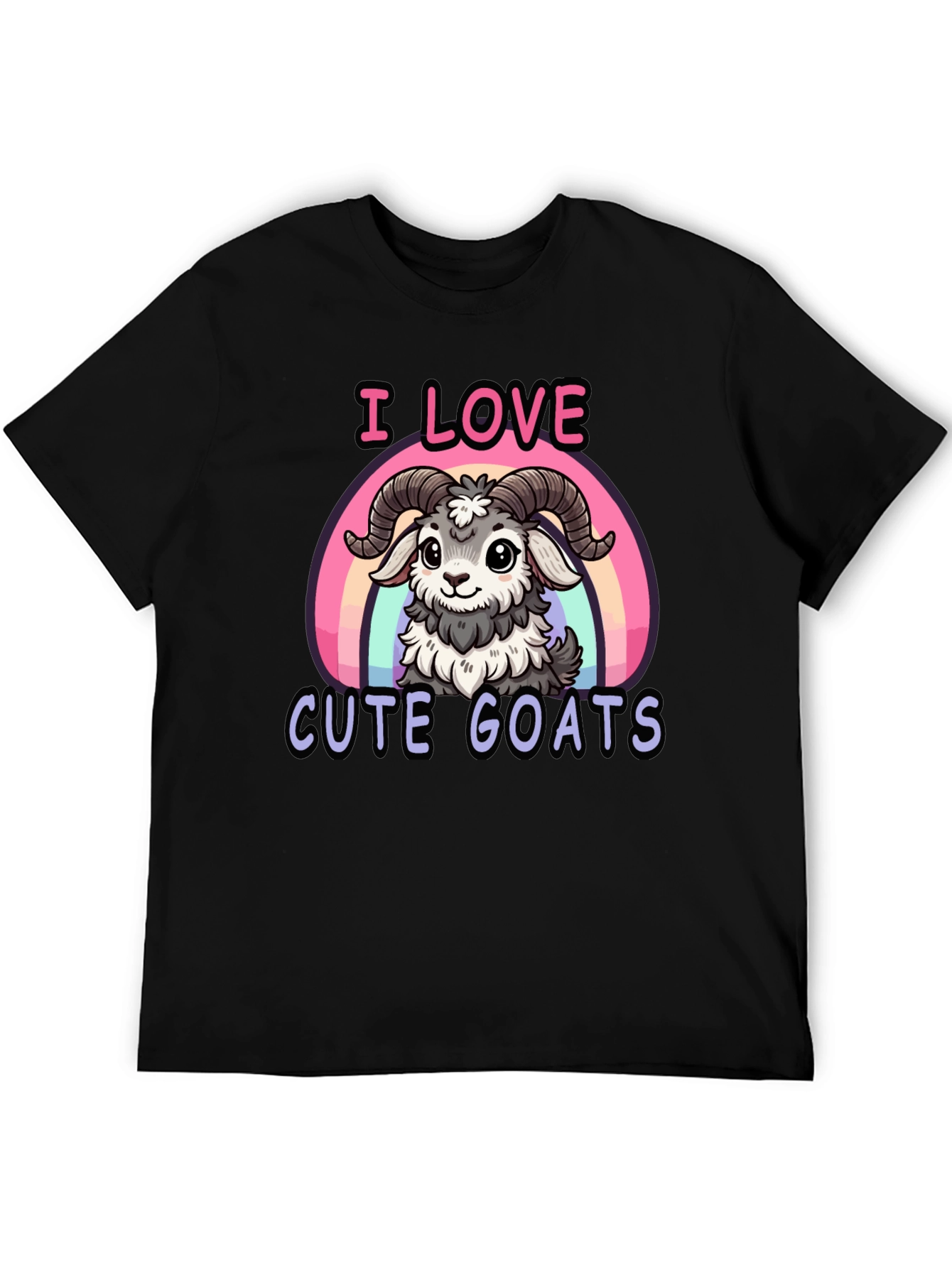 I Love Cute Goats T-Shirt - Fun Graphic Tee