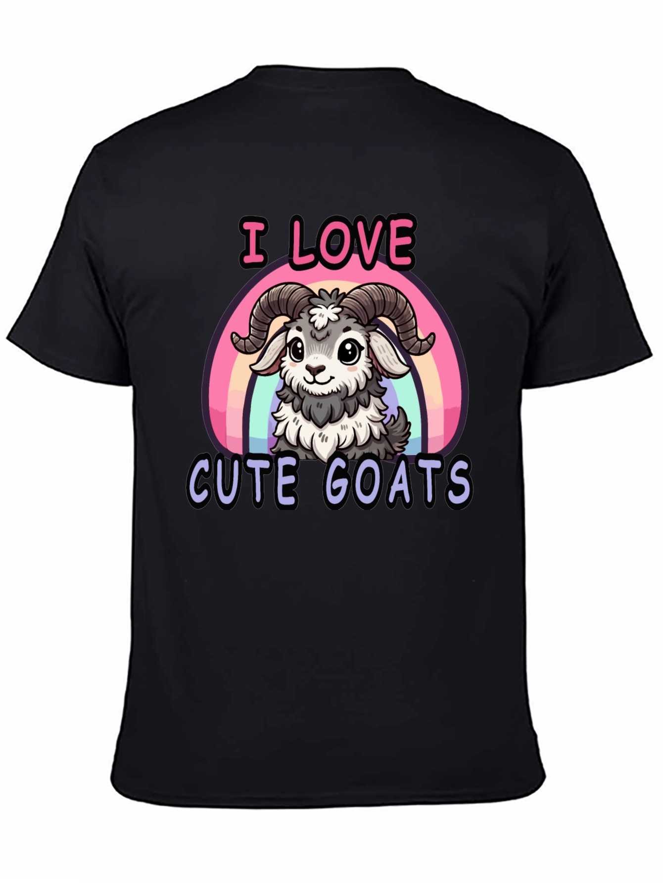 I Love Cute Goats T-Shirt - Fun Graphic Tee