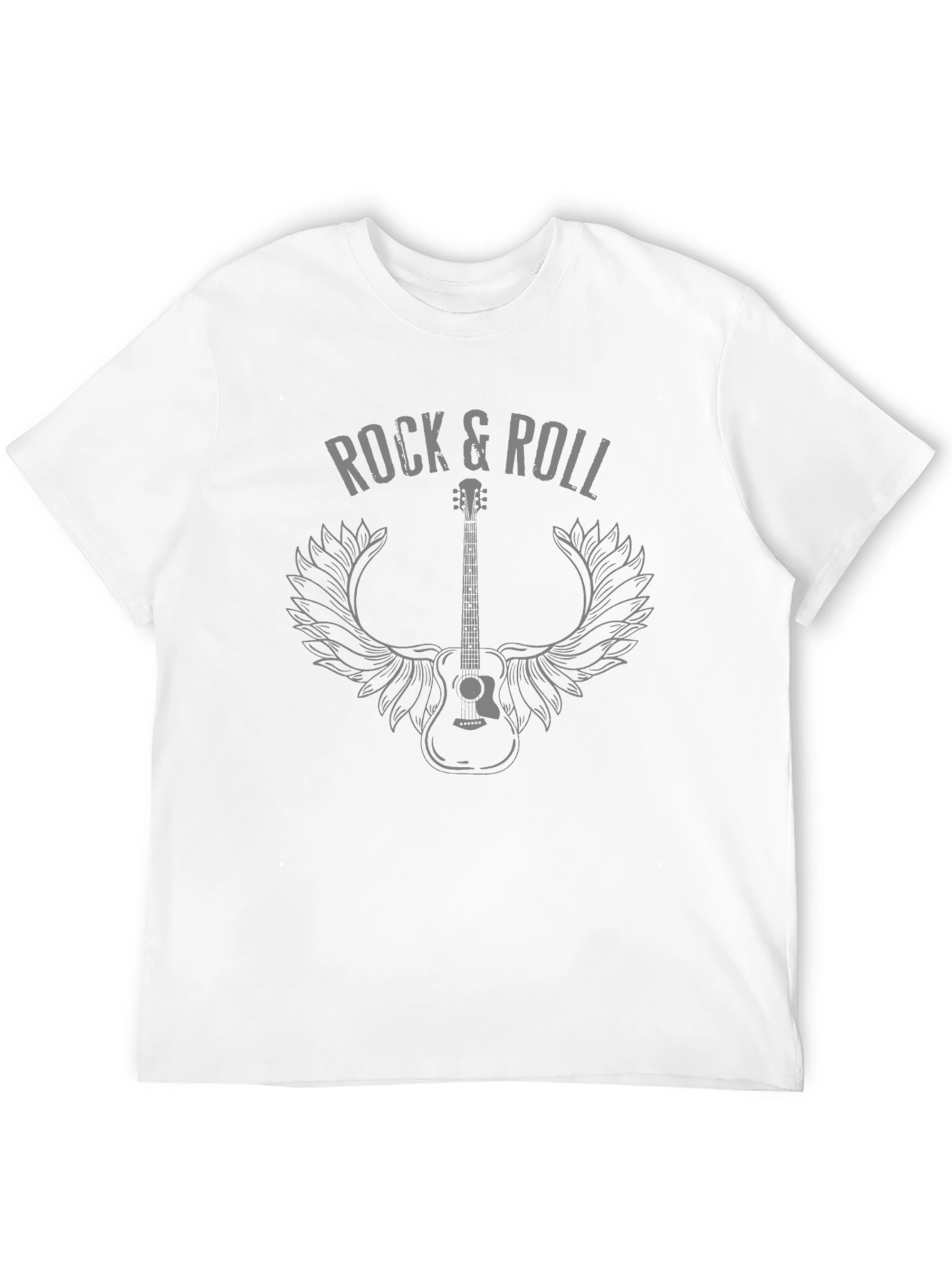 Rock & Roll Guitar Wings Graphic T-Shirt