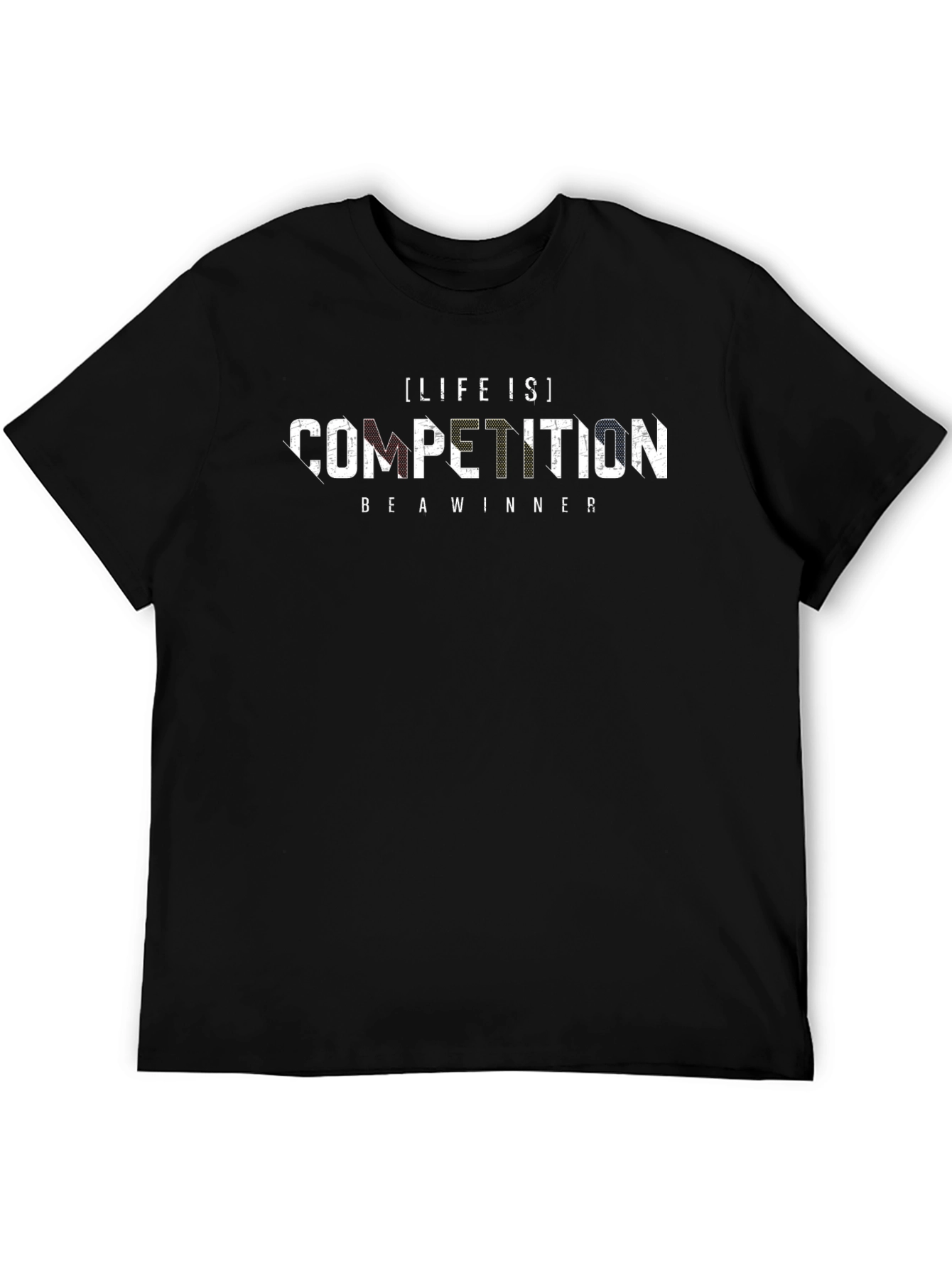 Life is Competition Black Graphic Tee