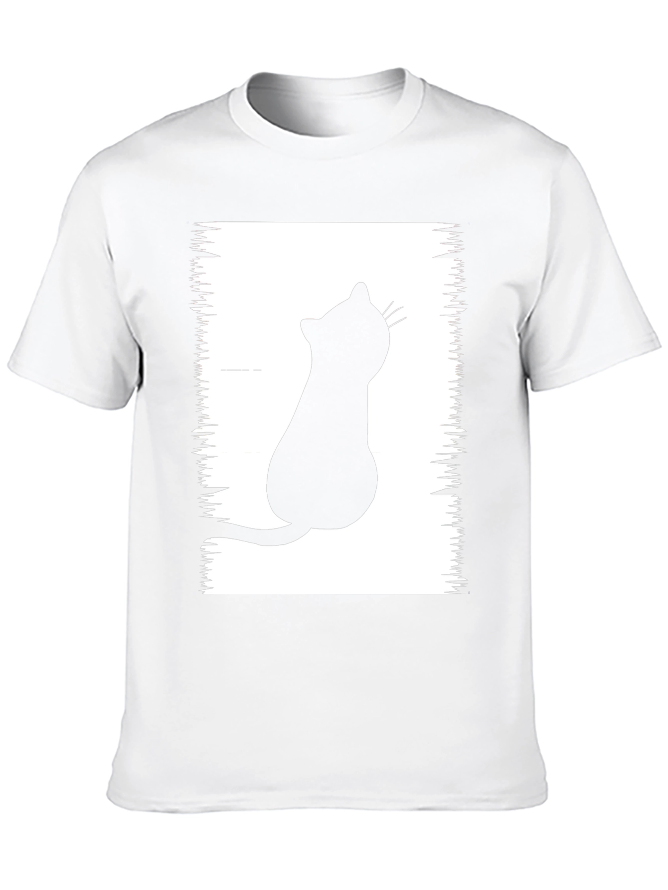 Black Cat Silhouette Graphic Tee - Unisex