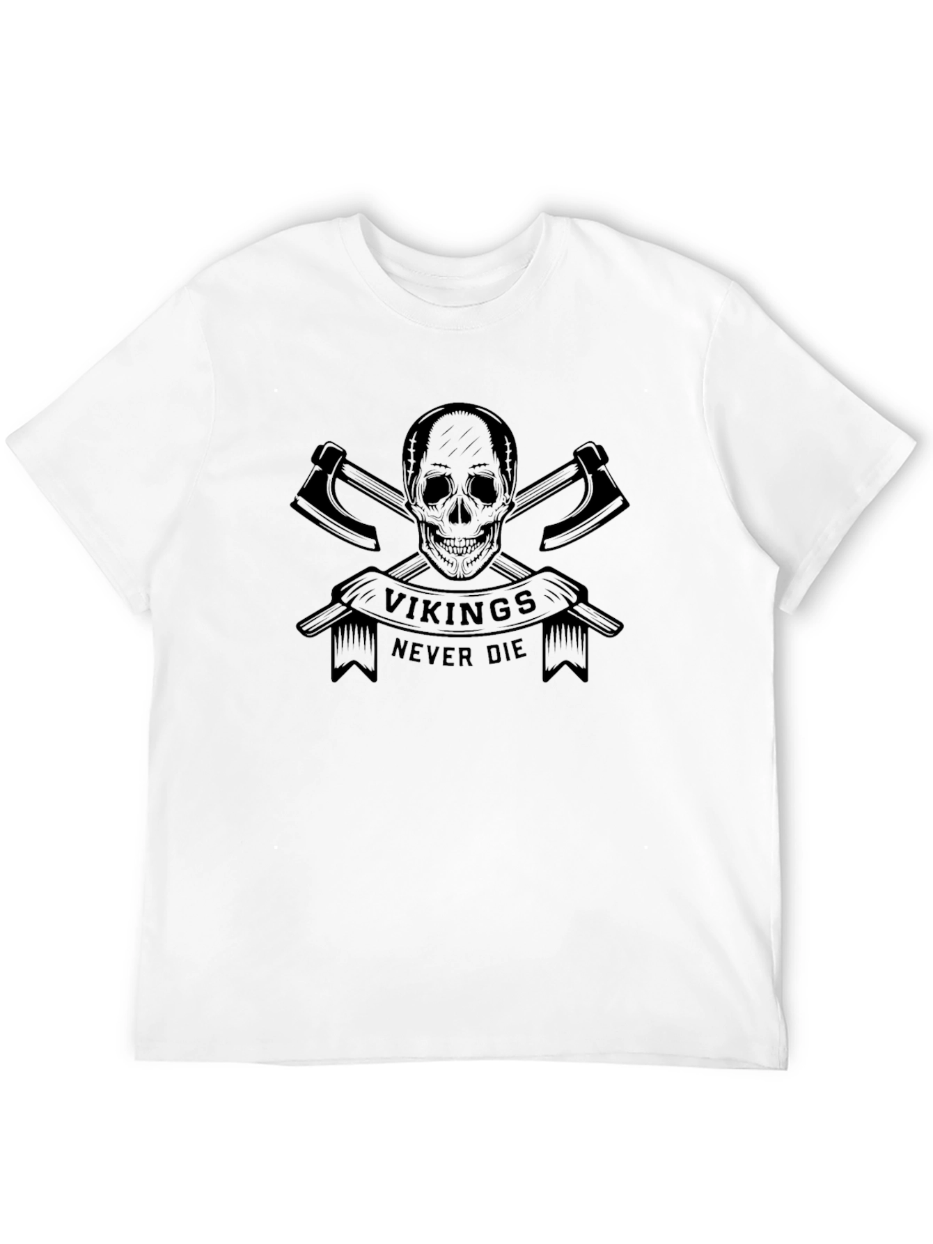 Vikings Never Die Graphic T-Shirt