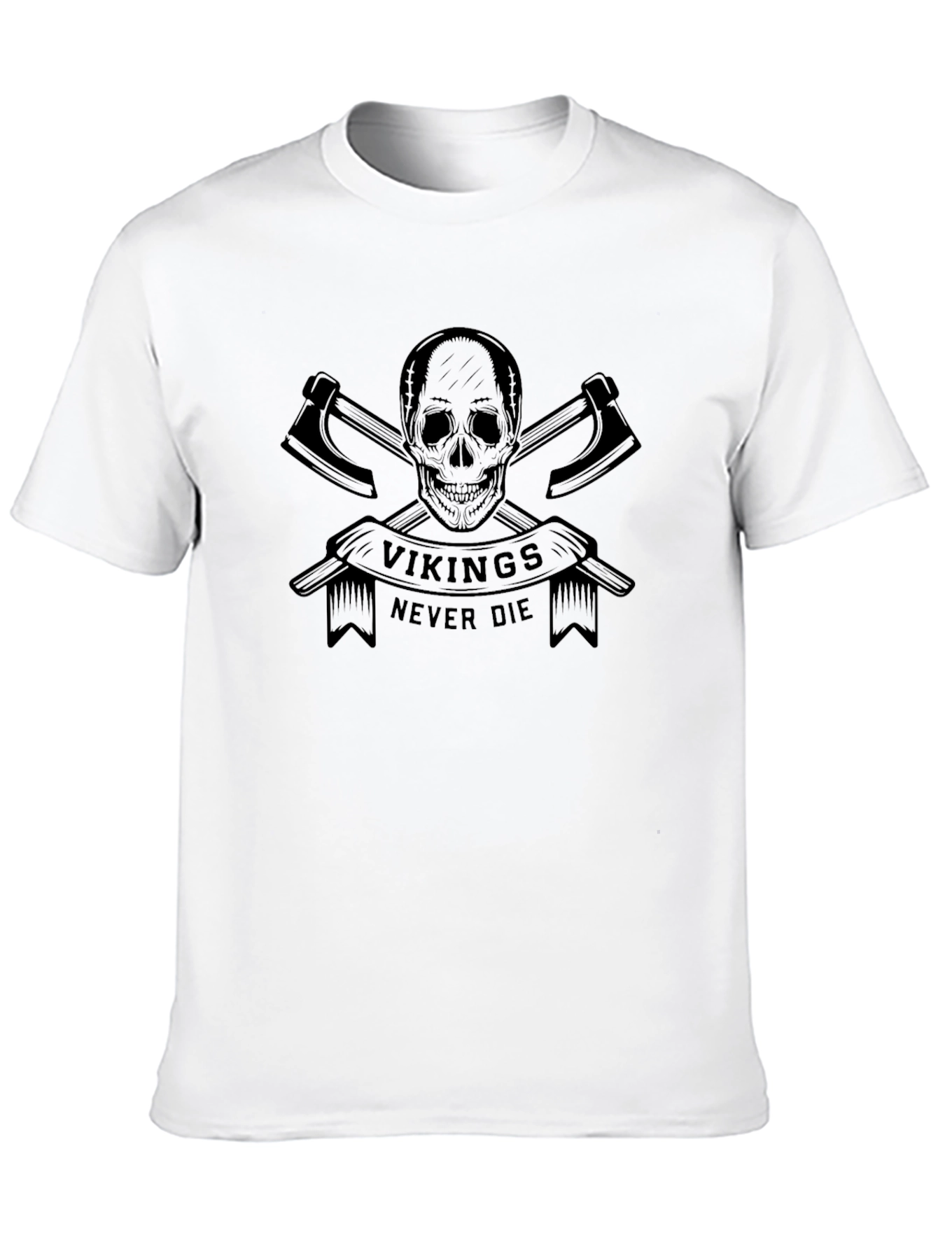Vikings Never Die Graphic T-Shirt