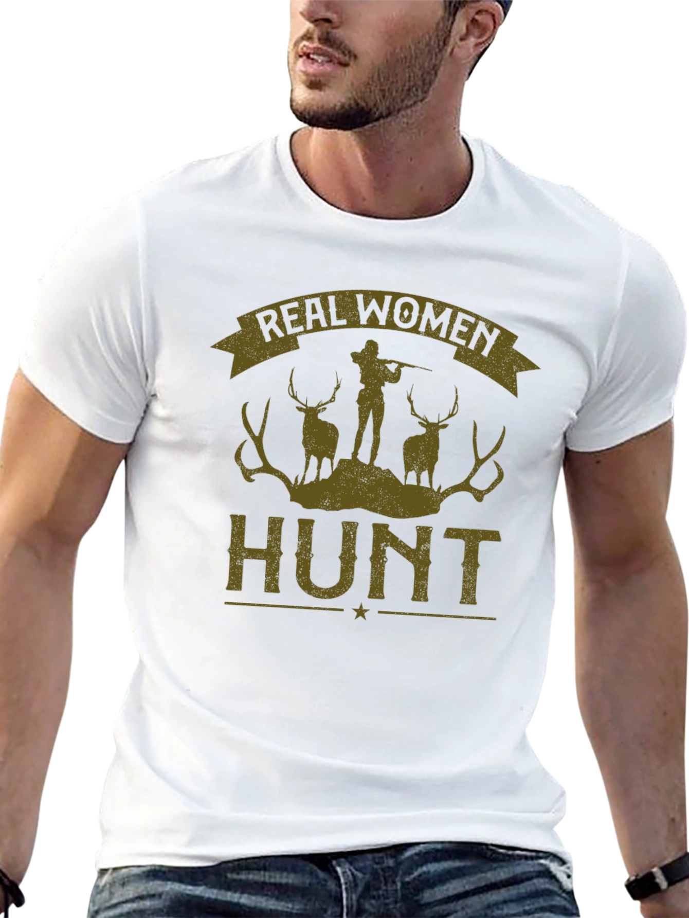 Real Women Hunt Graphic Tee