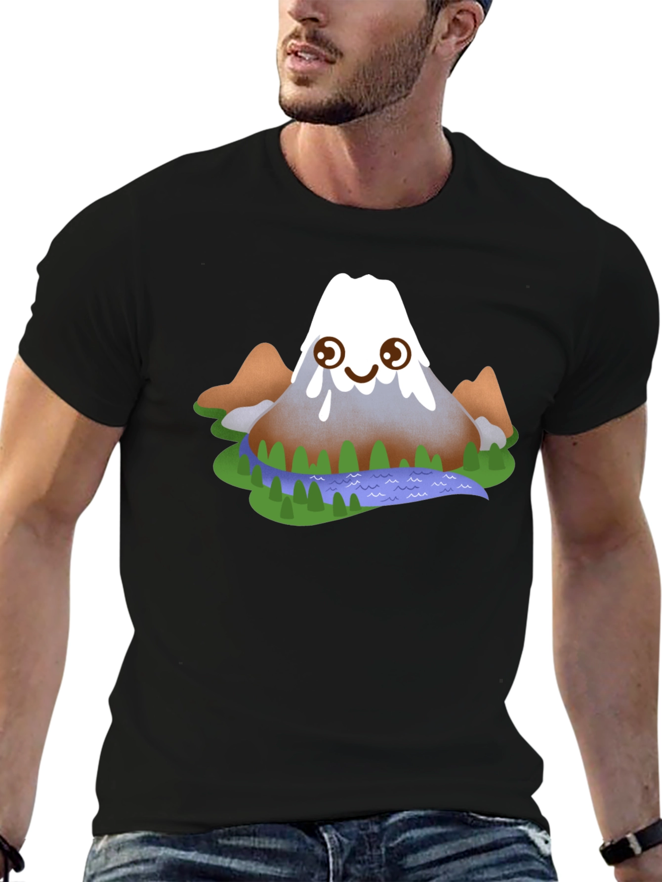 Cartoon Mountain Graphic Tee
