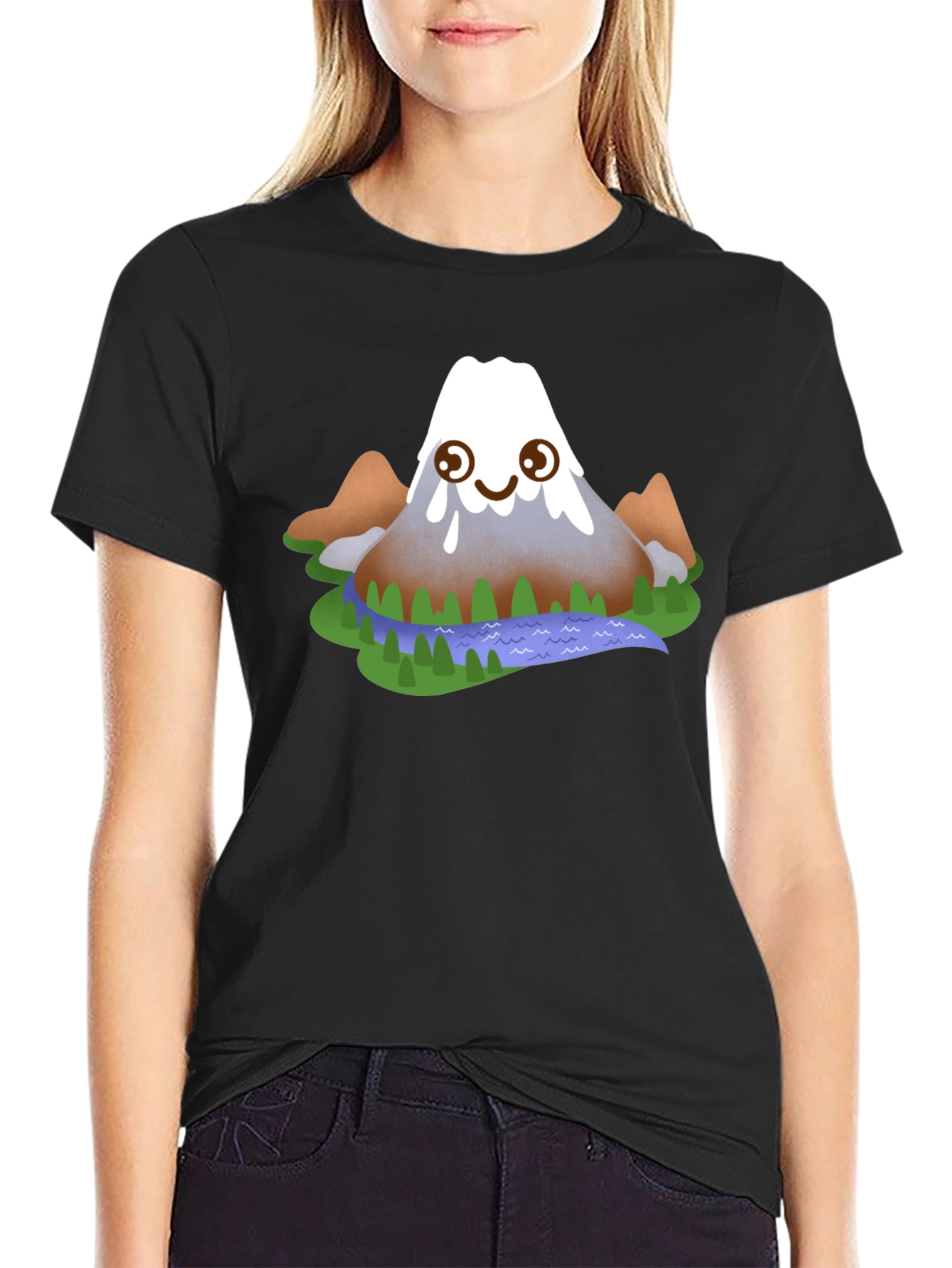 Cartoon Mountain Graphic Tee