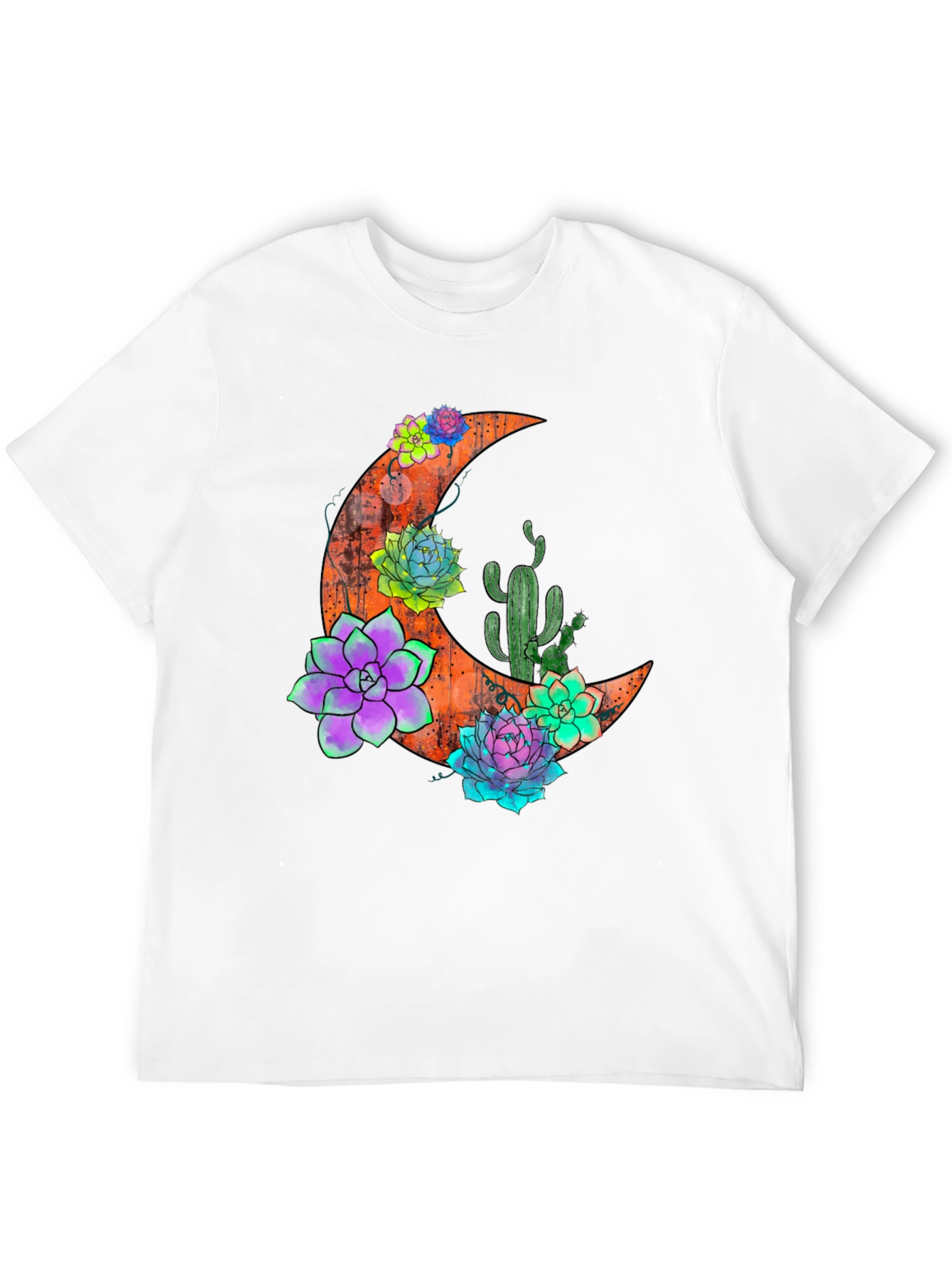 Crescent Moon & Succulent T-Shirt