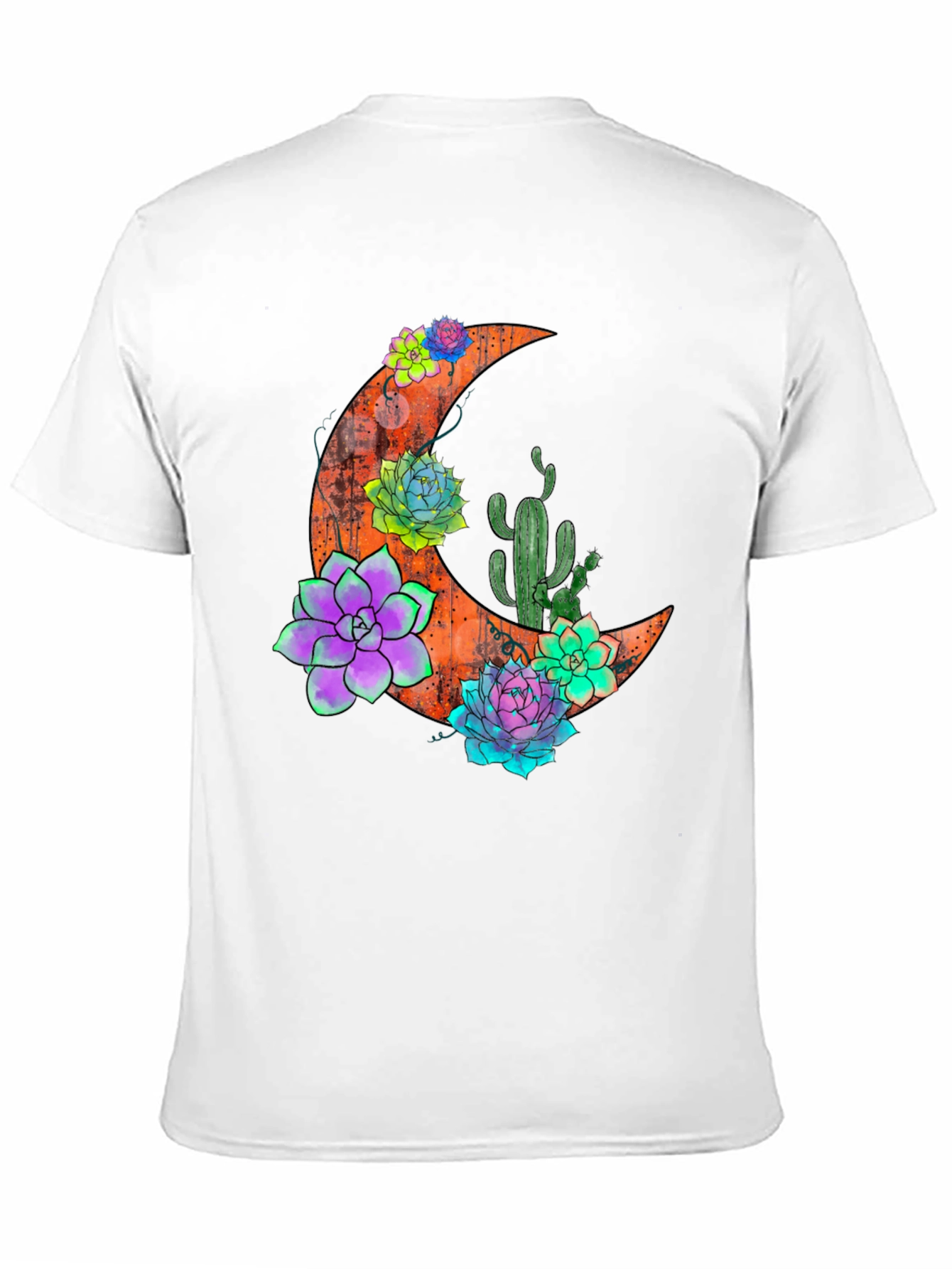 Crescent Moon & Succulent T-Shirt