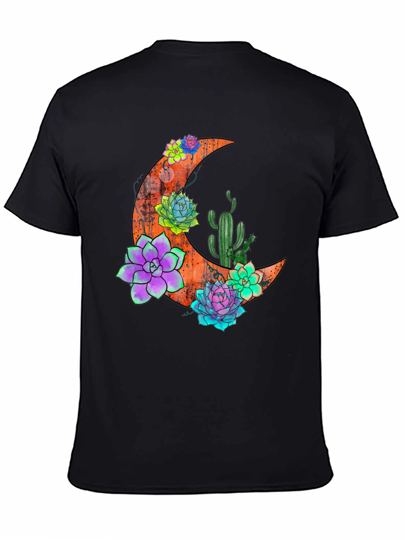 Crescent Moon & Succulent T-Shirt
