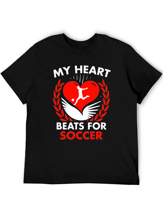 My Heart Beats For Soccer Graphic Tee