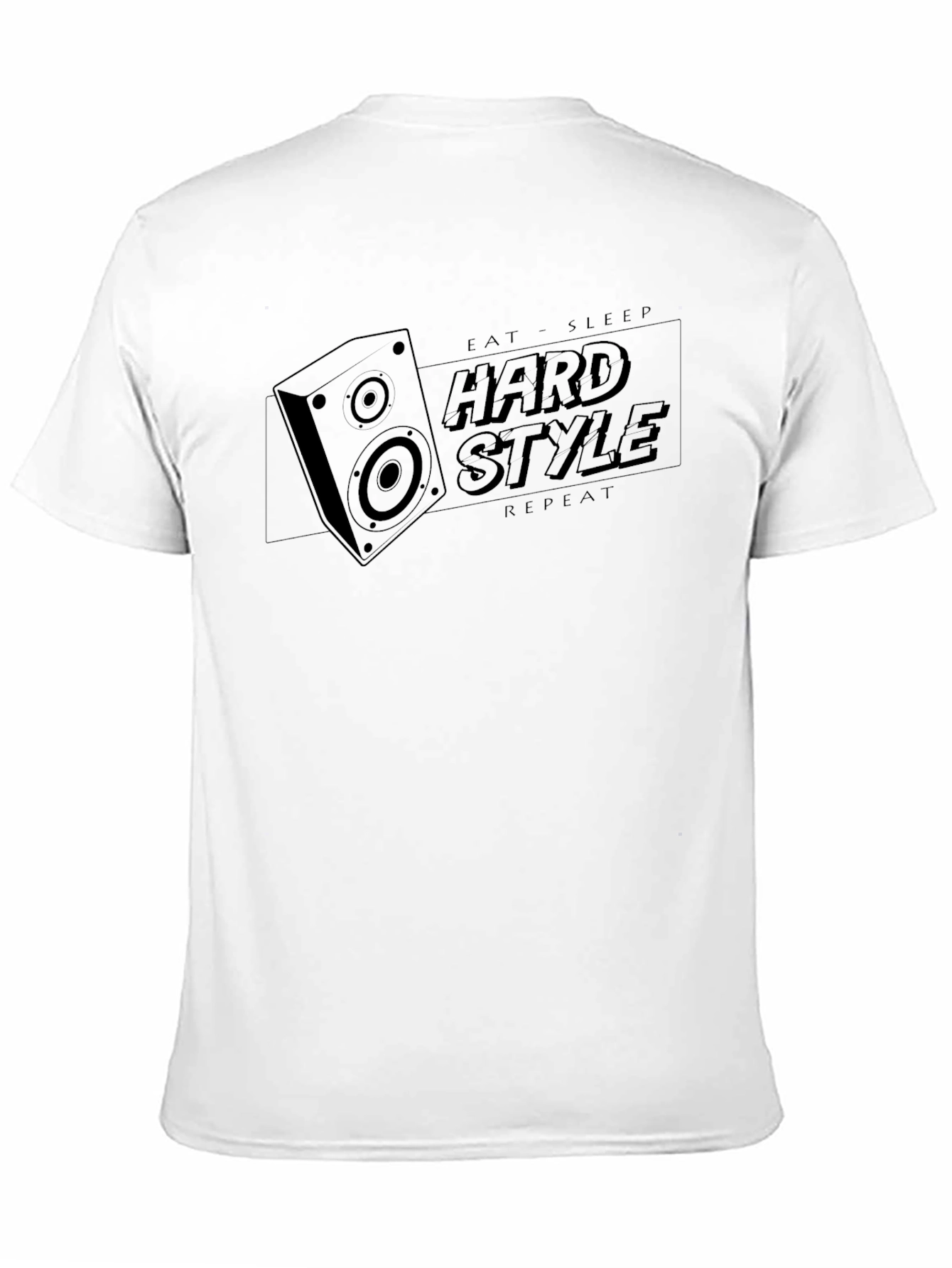 Hardstyle Music Speaker Graphic T-Shirt - Black