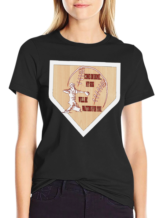 Baseball Home Base Tee: Come on Home My Son