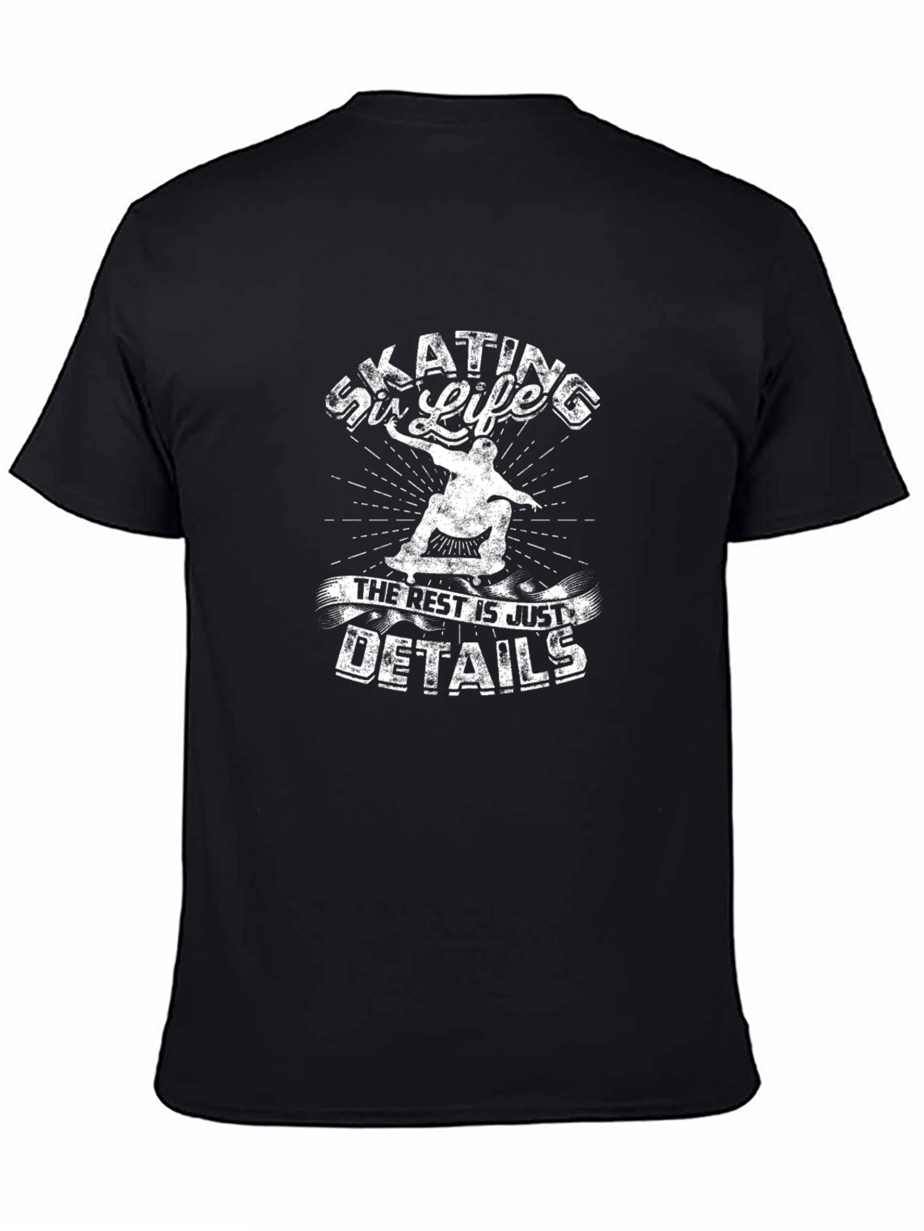 Skating is Life T-Shirt - Classic Black Tee