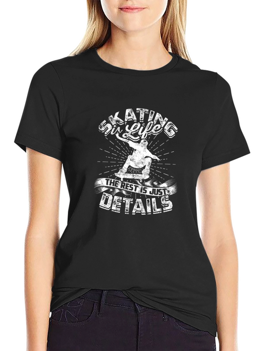 Skating is Life T-Shirt - Classic Black Tee