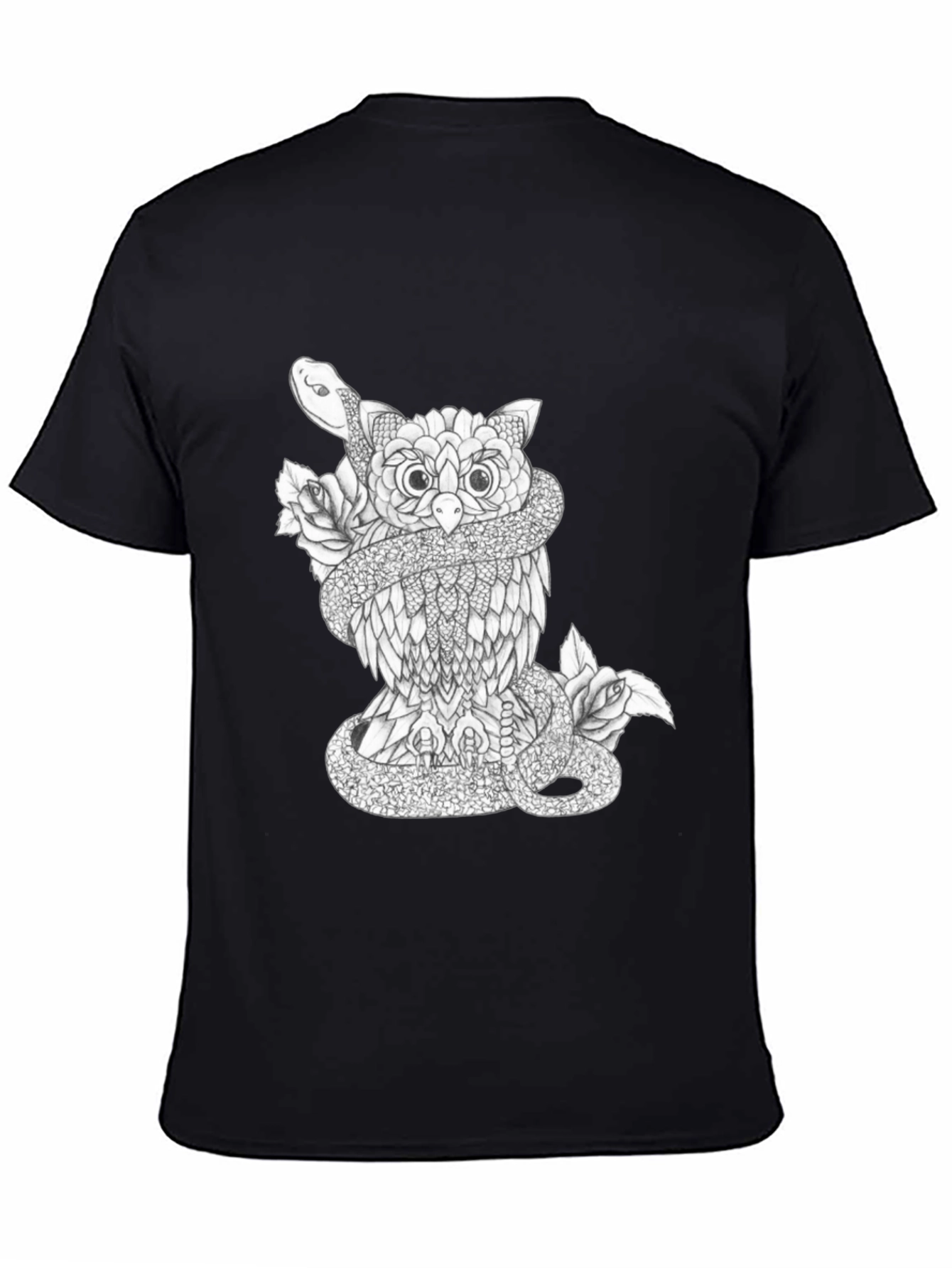 Owl & Snake Graphic Print Tee