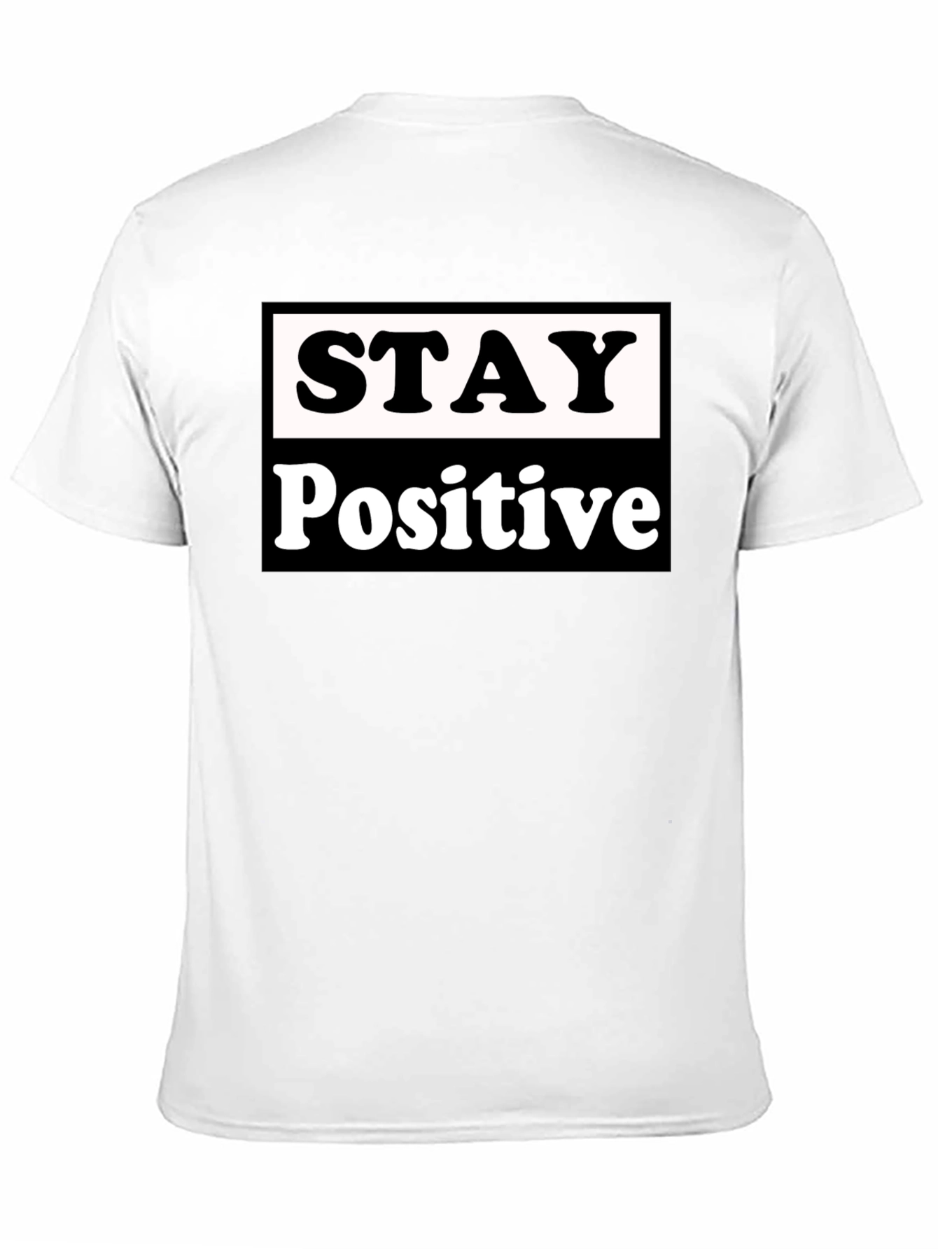 Stay Positive Graphic Tee - Black Casual Shirt