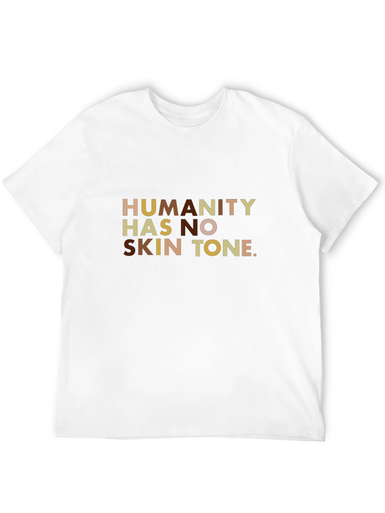 Humanity Has No Skin Tone Graphic Tee - Black