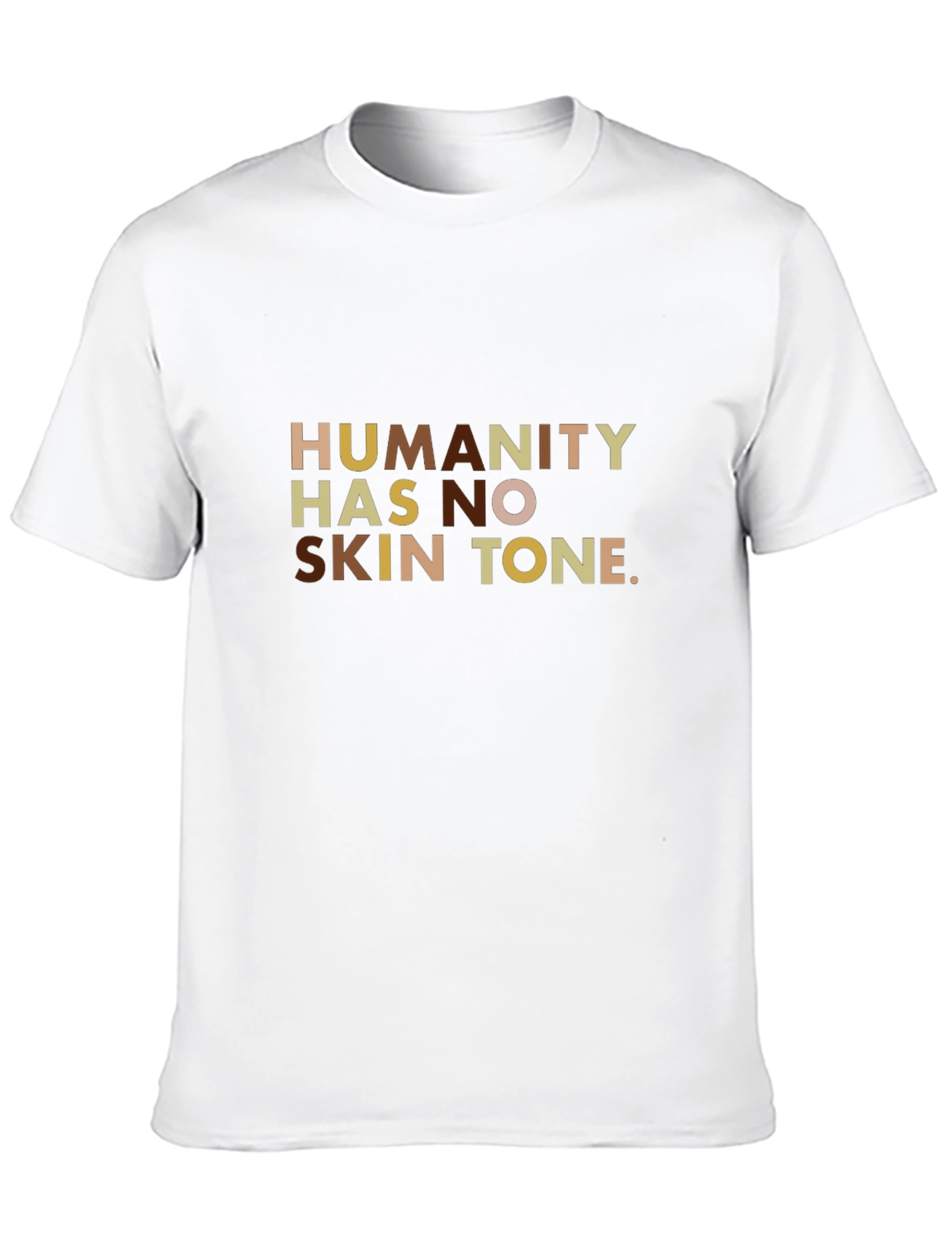 Humanity Has No Skin Tone Graphic Tee - Black