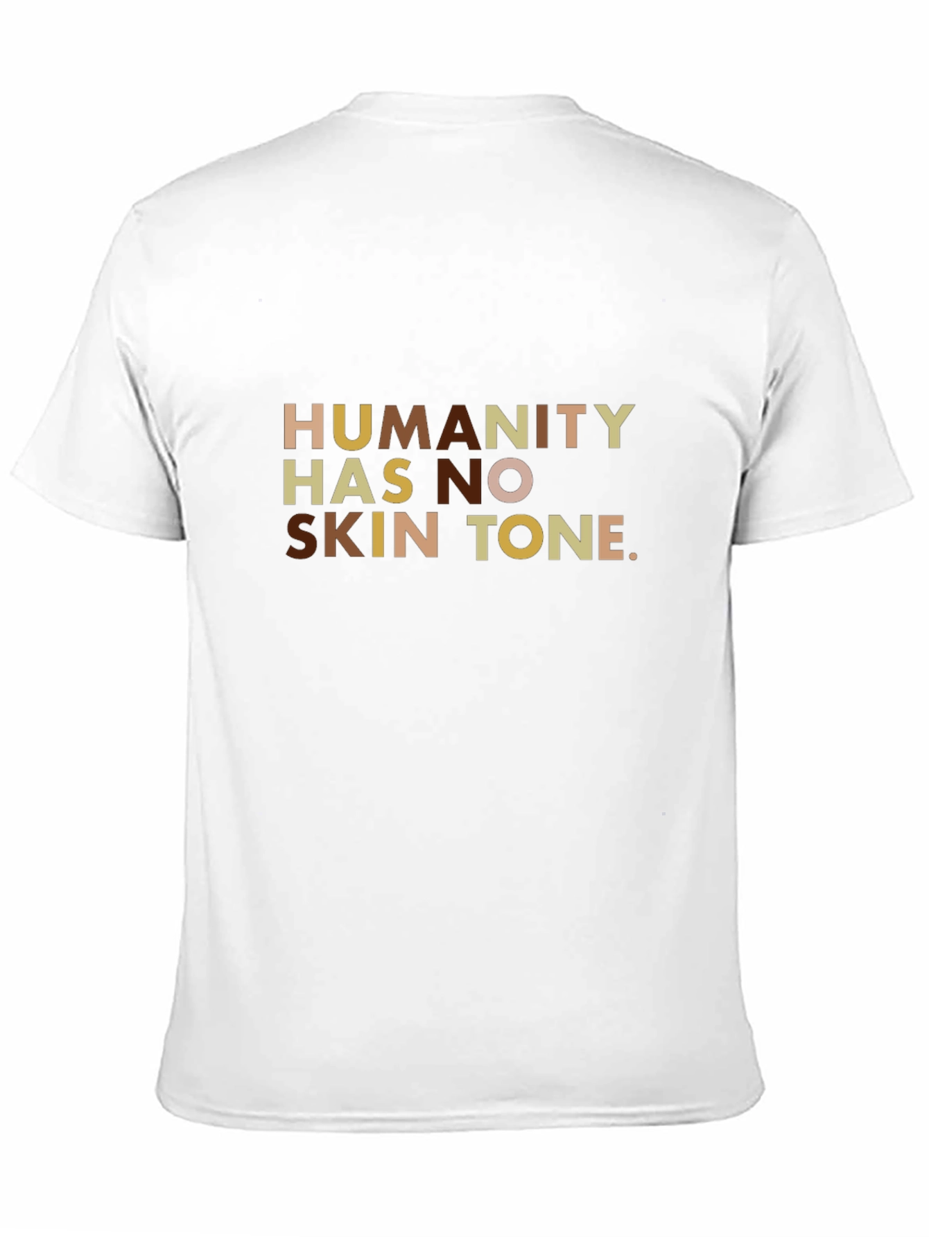 Humanity Has No Skin Tone Graphic Tee - Black