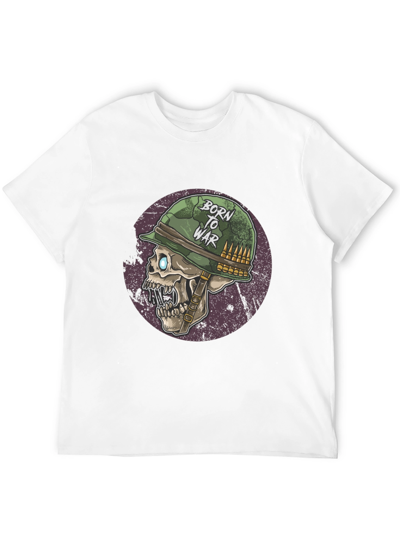 Born to War Skull Graphic Tee