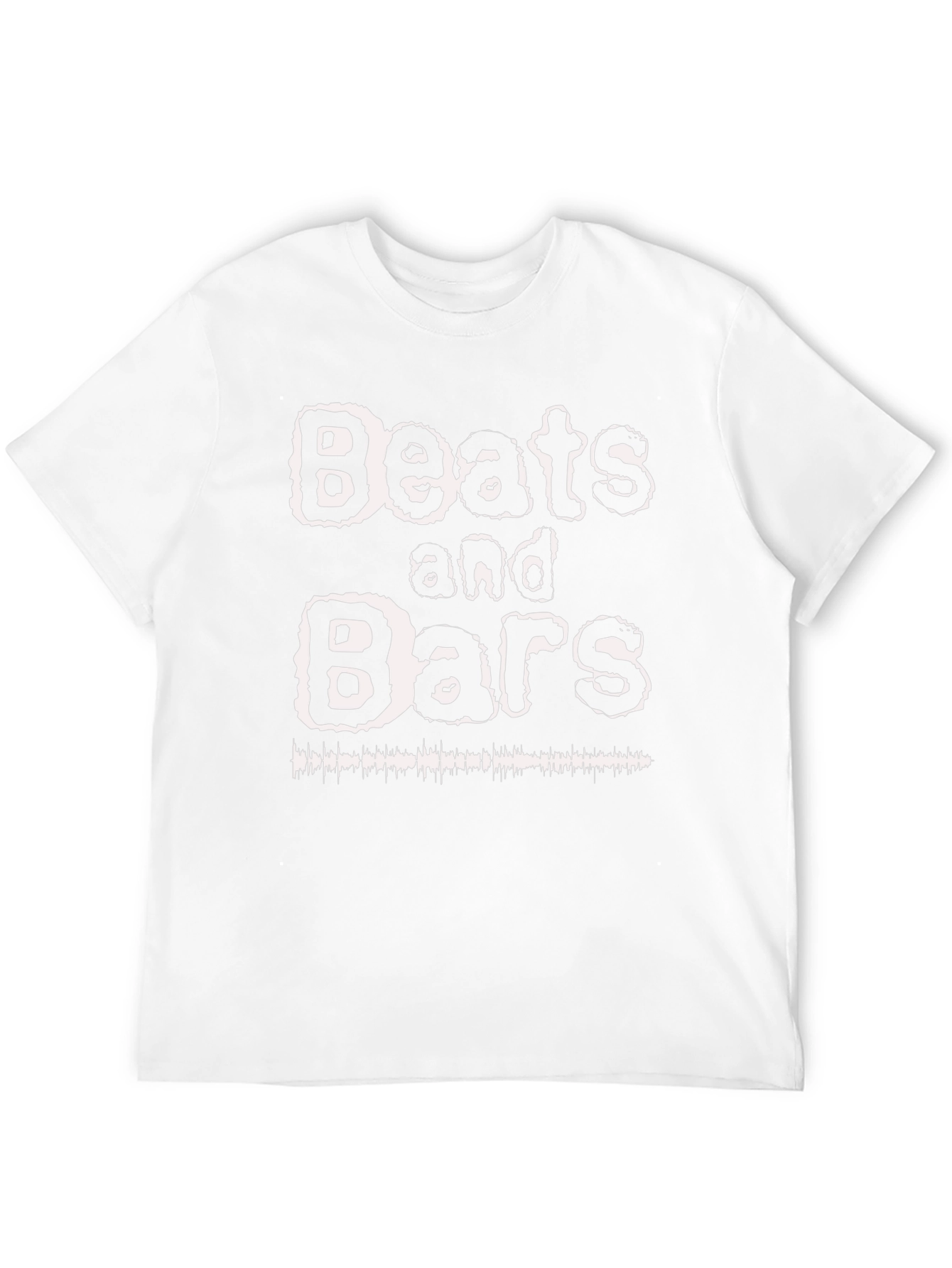 Beats and Bars Graphic Print Black T-Shirt