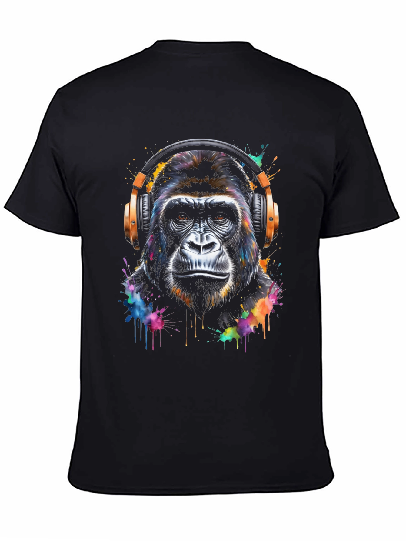 Gorilla Headphone Graphic T-Shirt