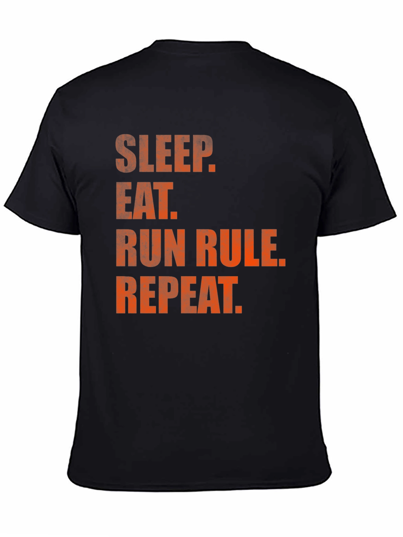 Sleep Eat Run Repeat Black Graphic Tee
